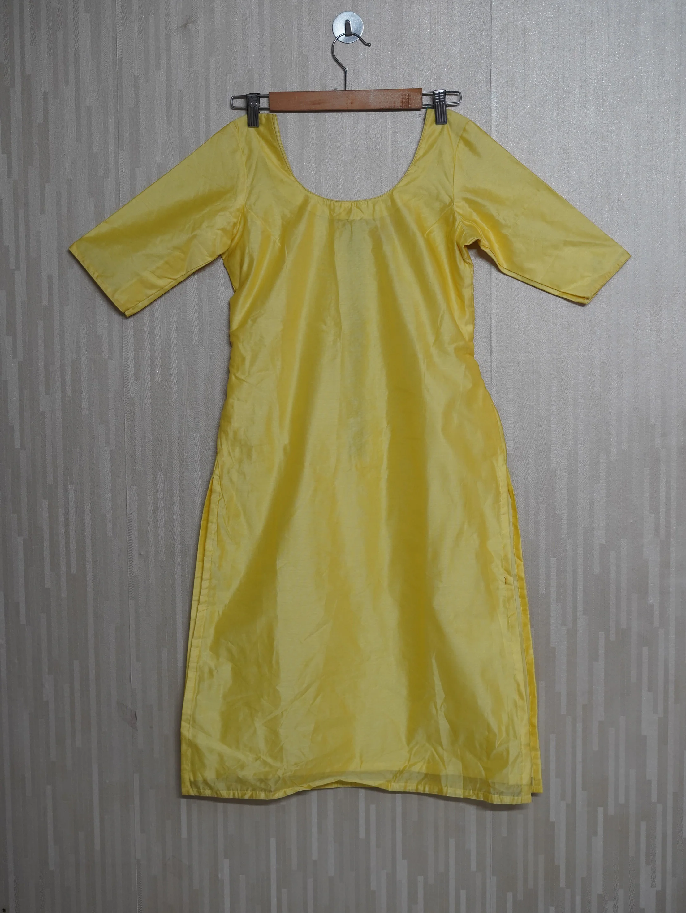 GRG - Yellow Chanderi Kurti - XS only - Image 2