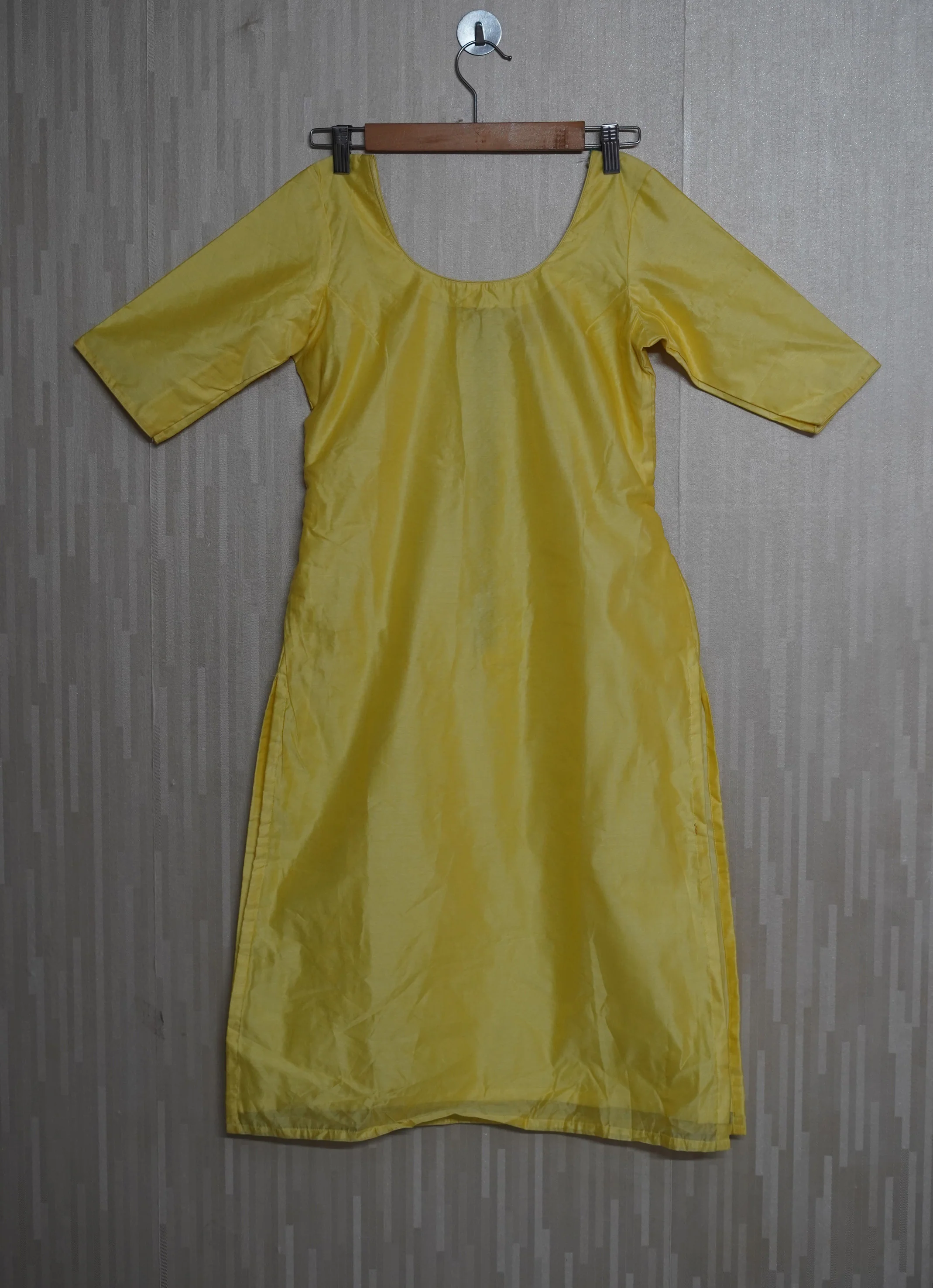 GRG - Yellow Chanderi Kurti - XS only - Image 3
