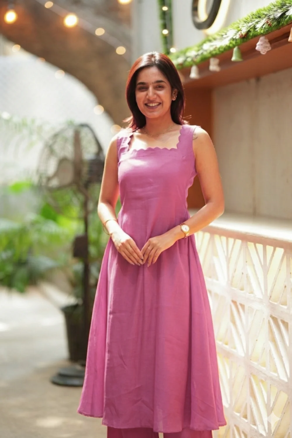 Aarna Pink Kurta Set (Set of 2) - Image 2