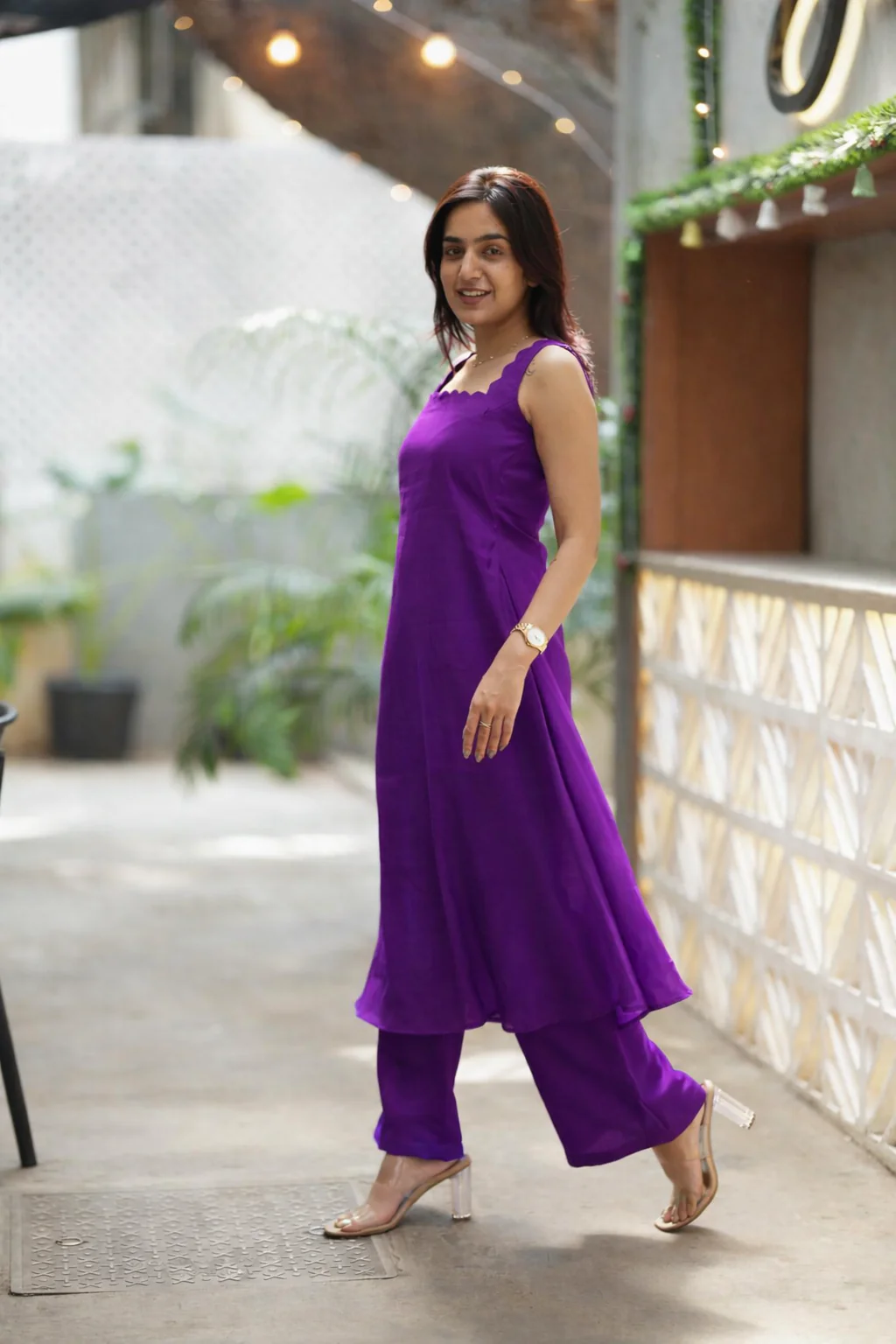 Aarna Violet Kurta Set (Set of 2) - Image 3
