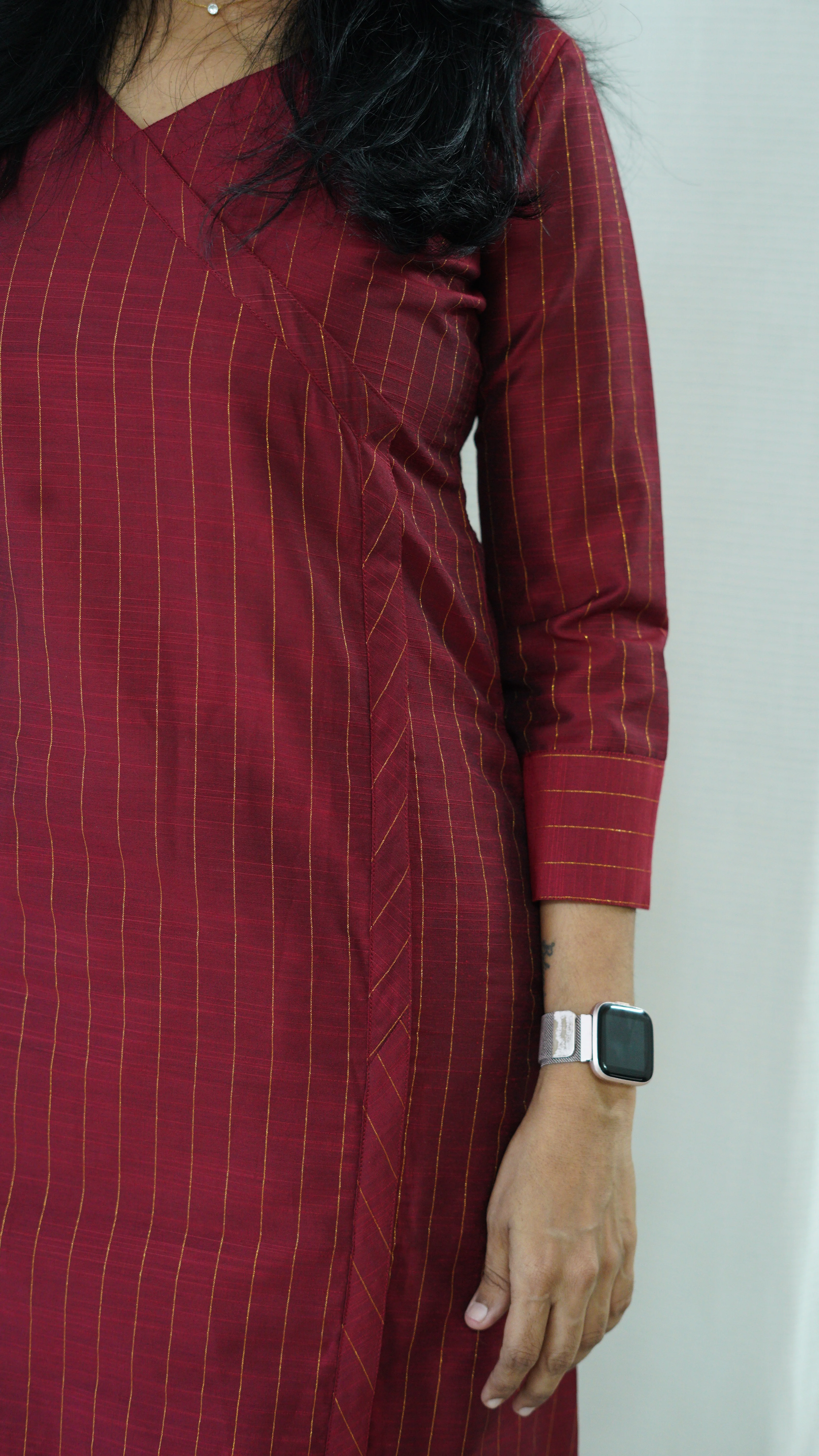 Aatika Maroon Co-Ord Set - Image 4