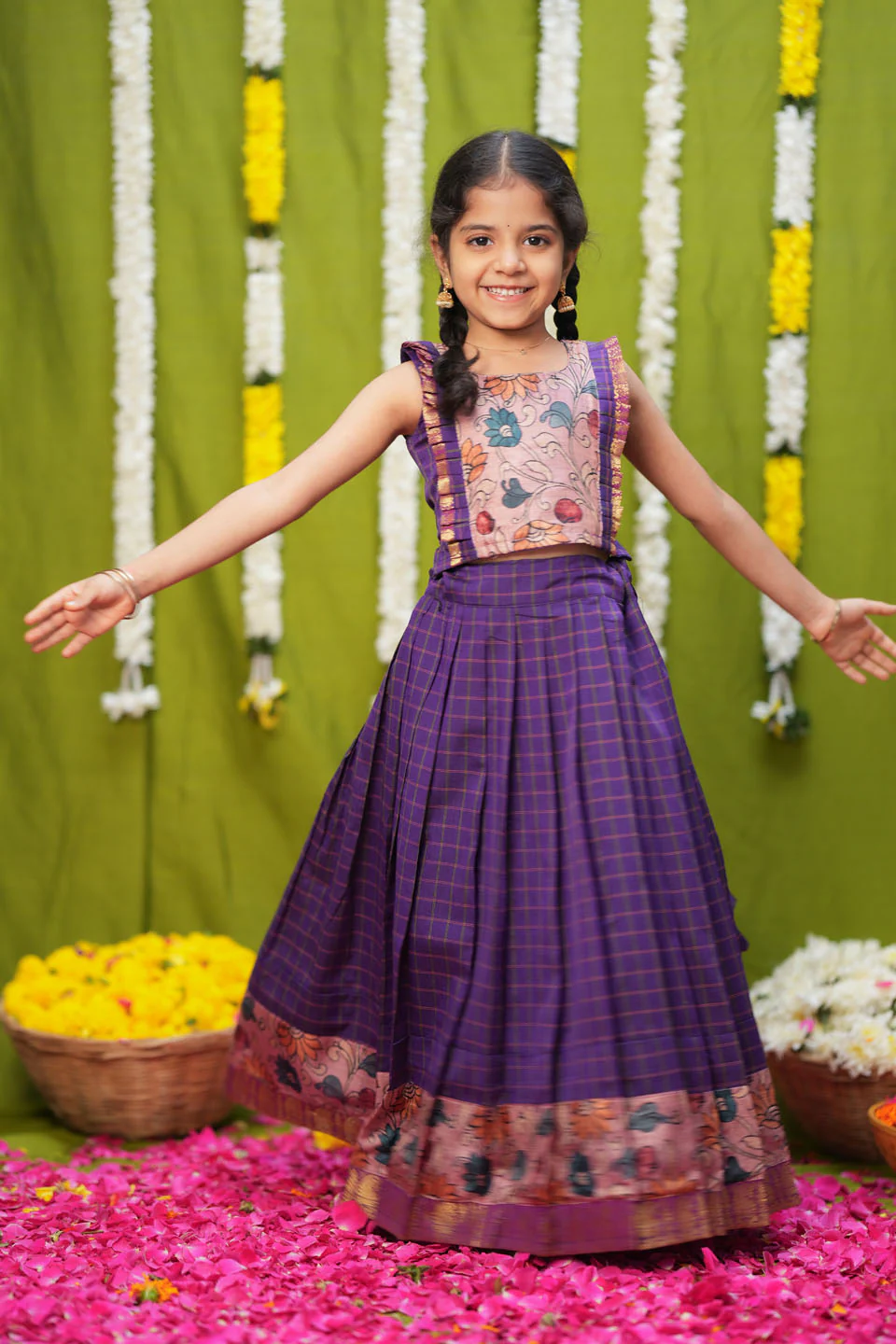 Akshara Purple Lehenga Mini - Image 3