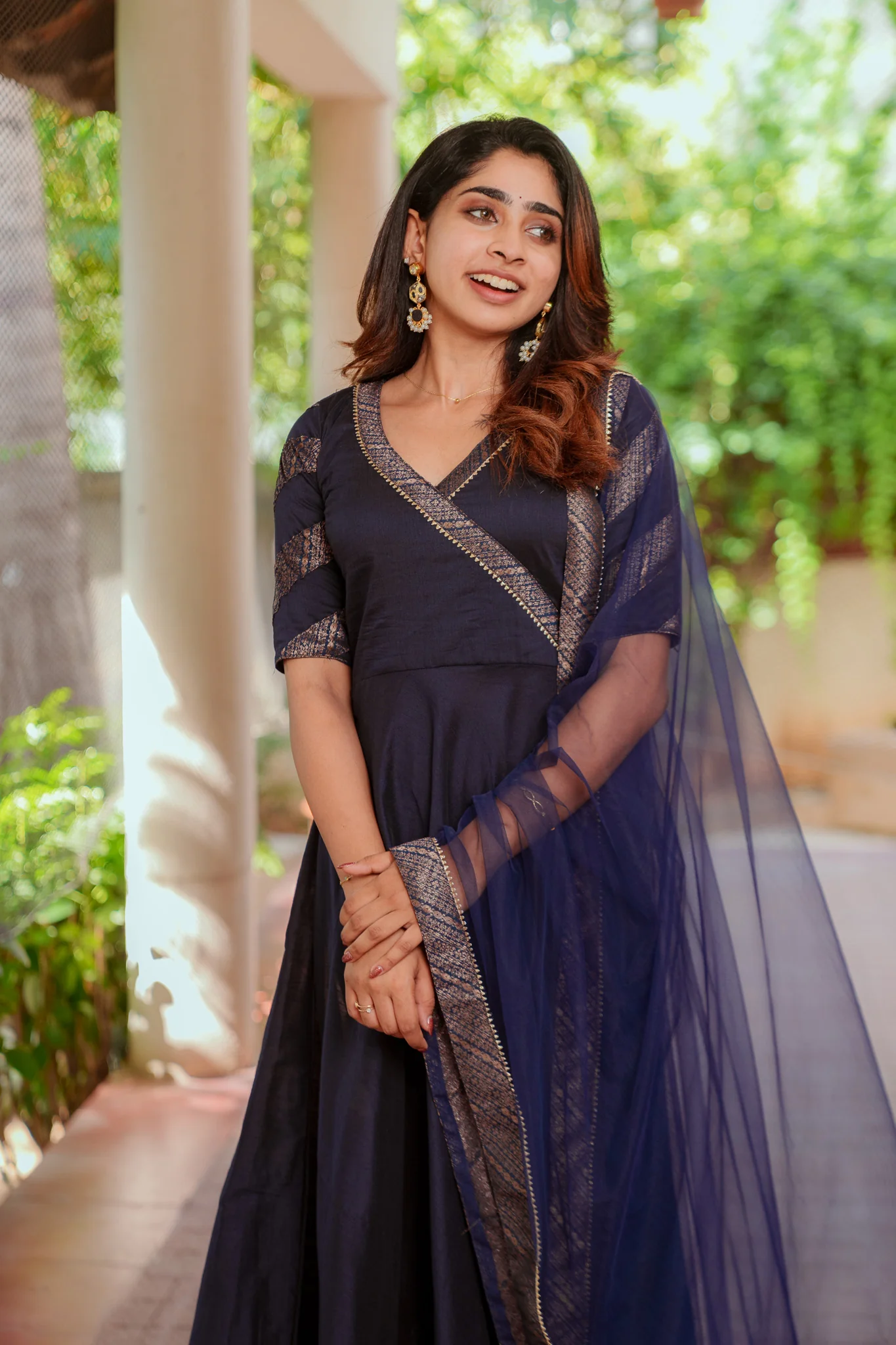 Anjana Navy Dress - Image 10