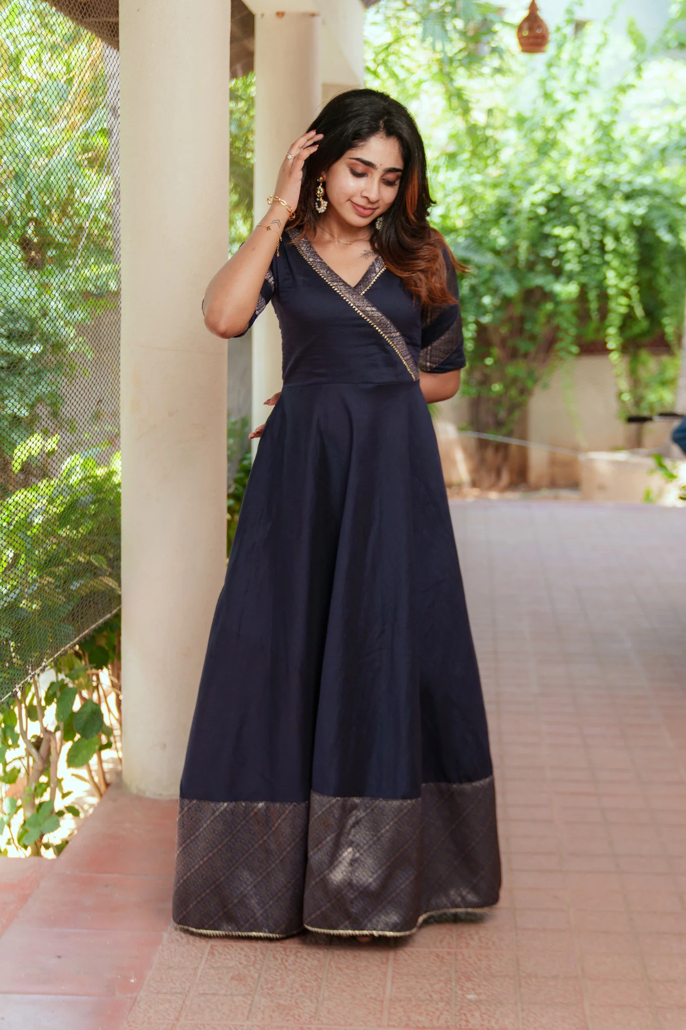 Anjana Navy Dress - Image 11