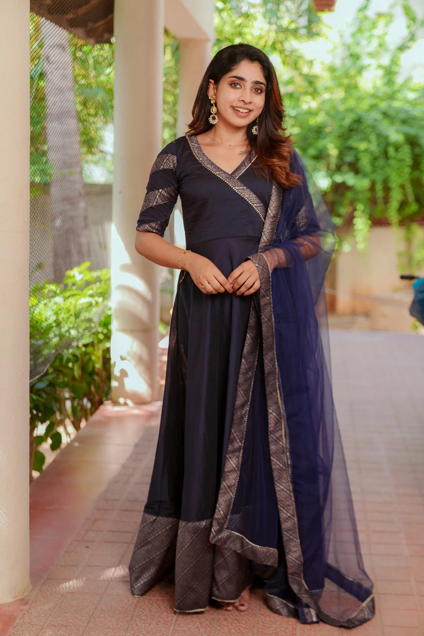 Anjana Navy Dress - Image 12