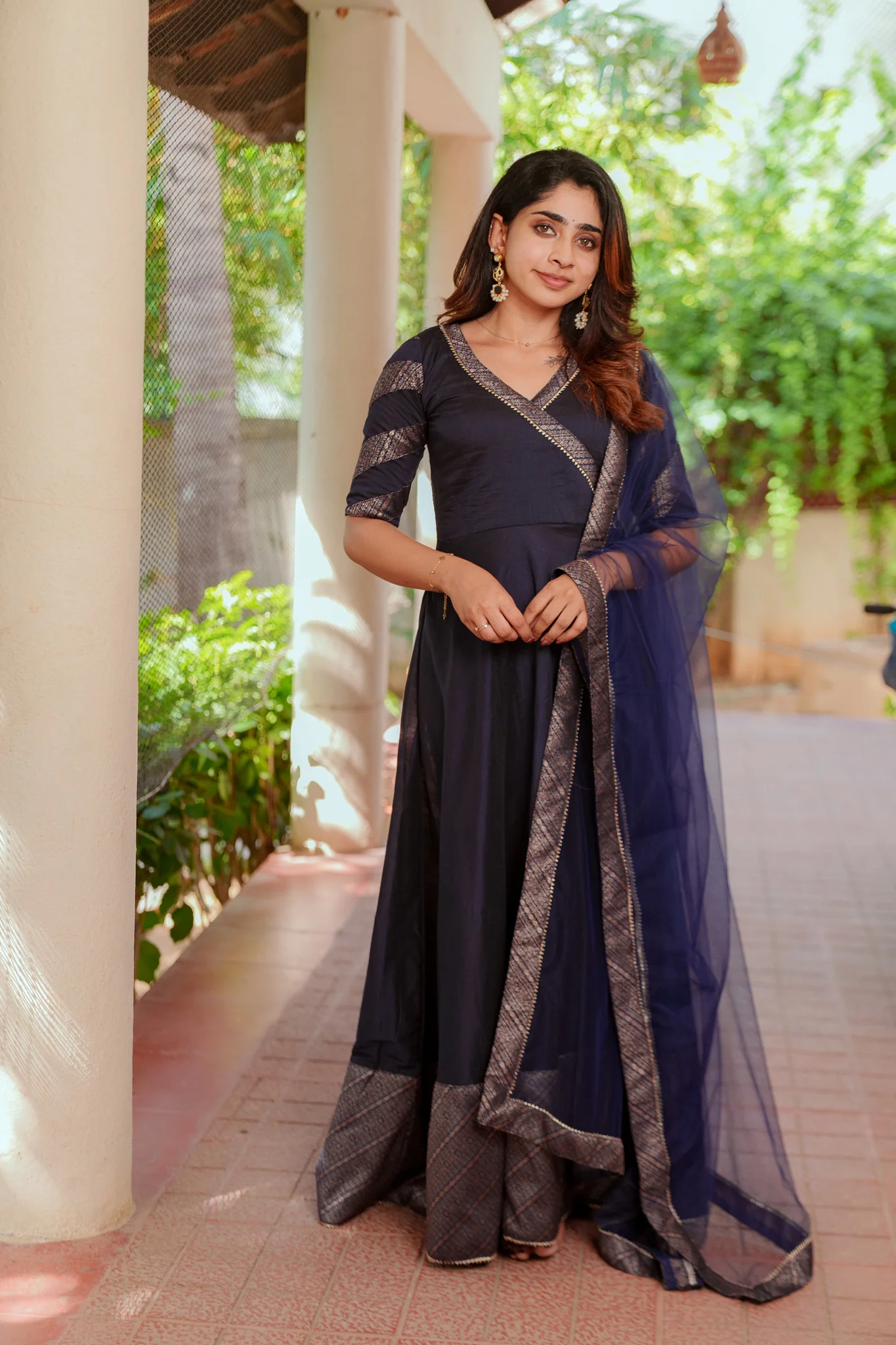 Anjana Navy Dress - Image 14