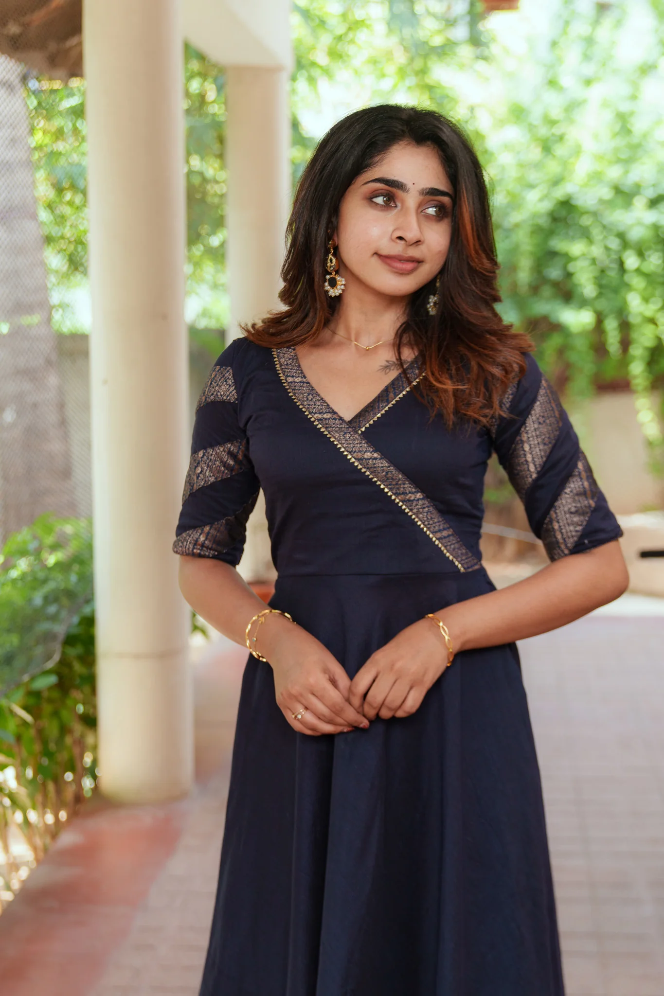 Anjana Navy Dress - Image 17