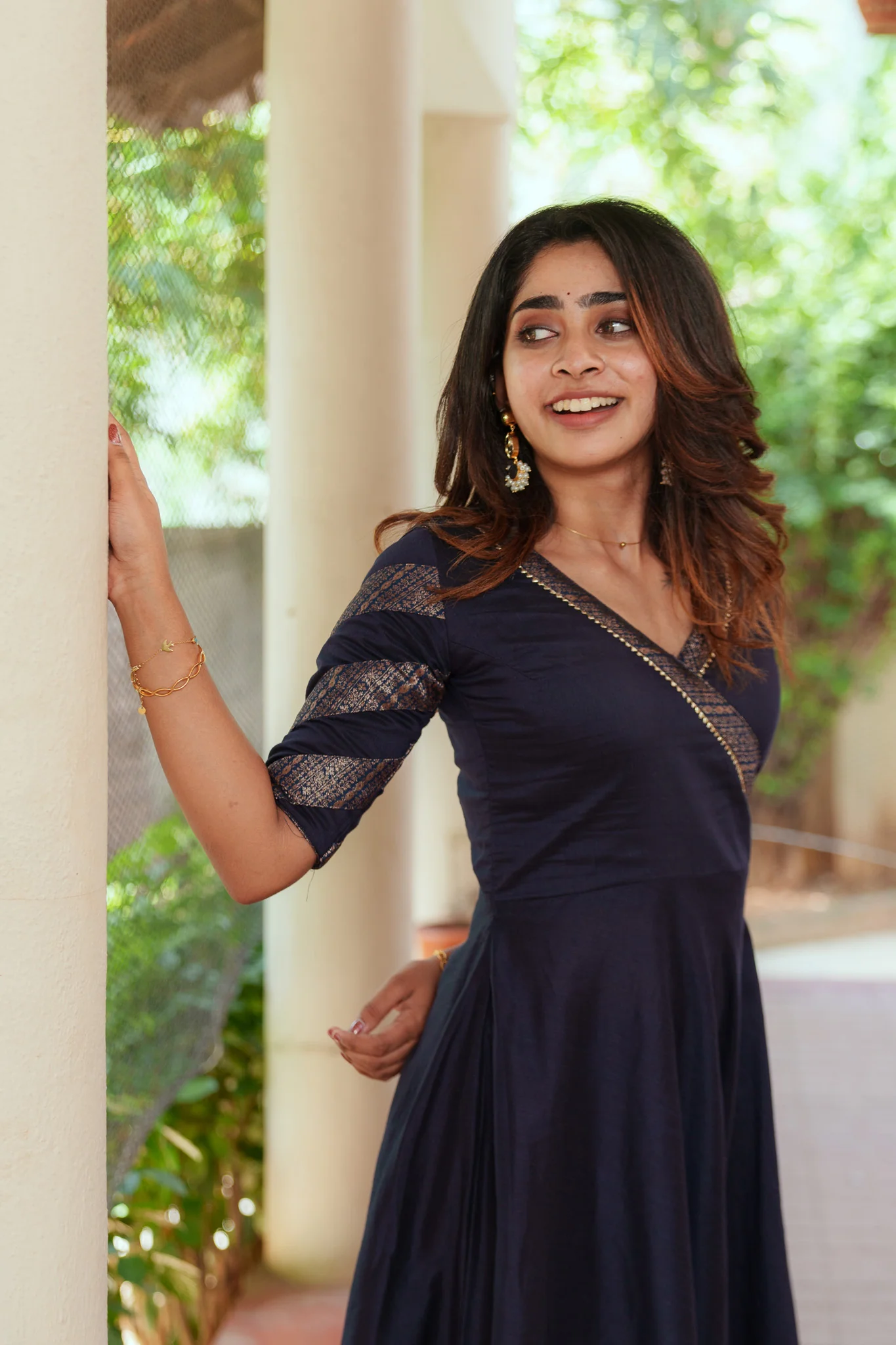 Anjana Navy Dress - Image 18