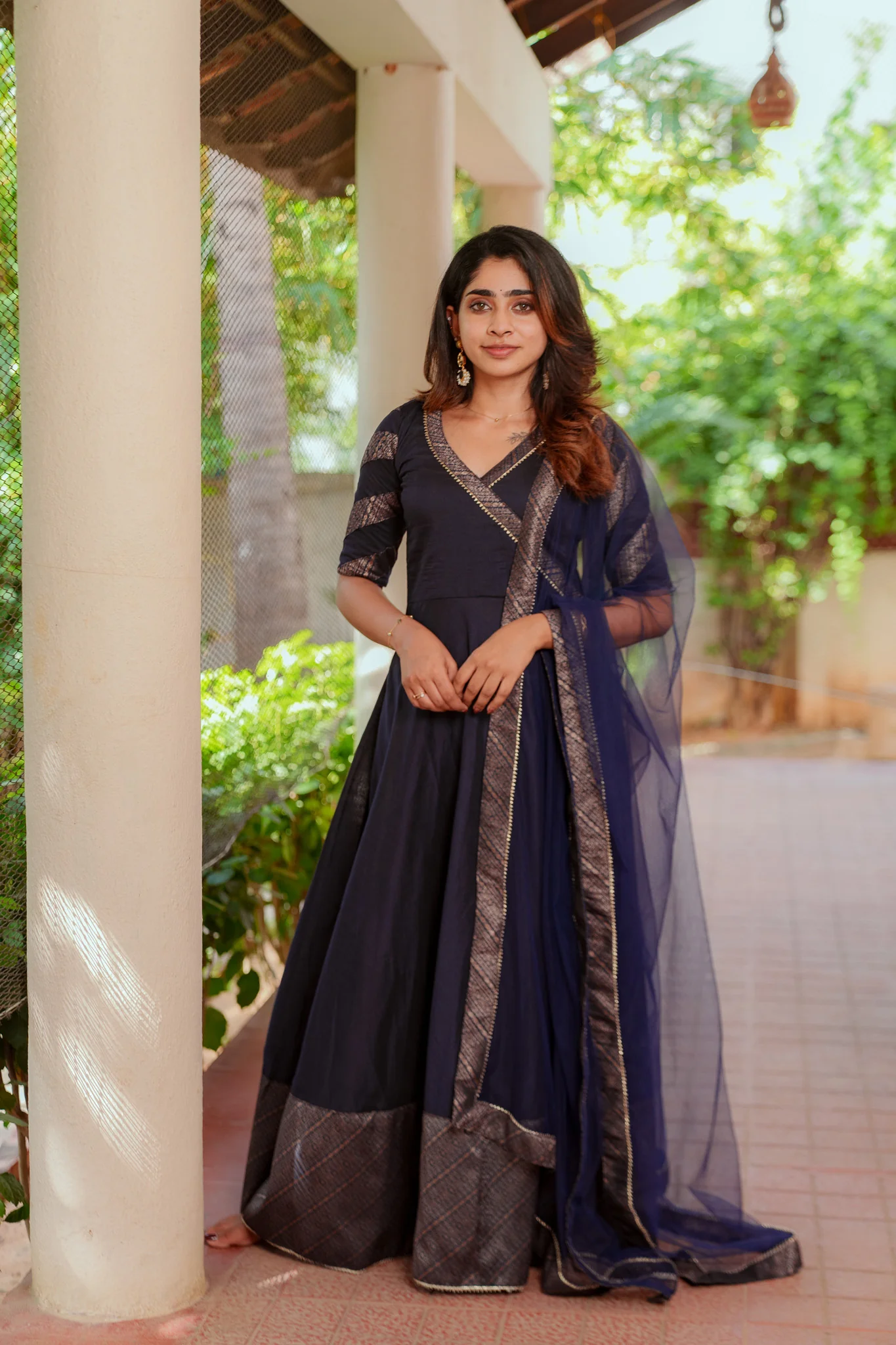 Anjana Navy Dress - Image 5