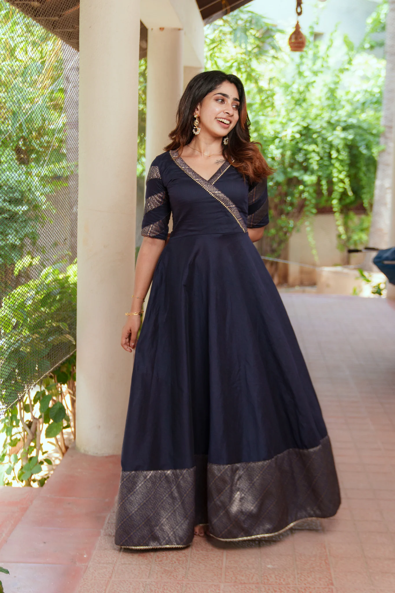 Anjana Navy Dress - Image 8