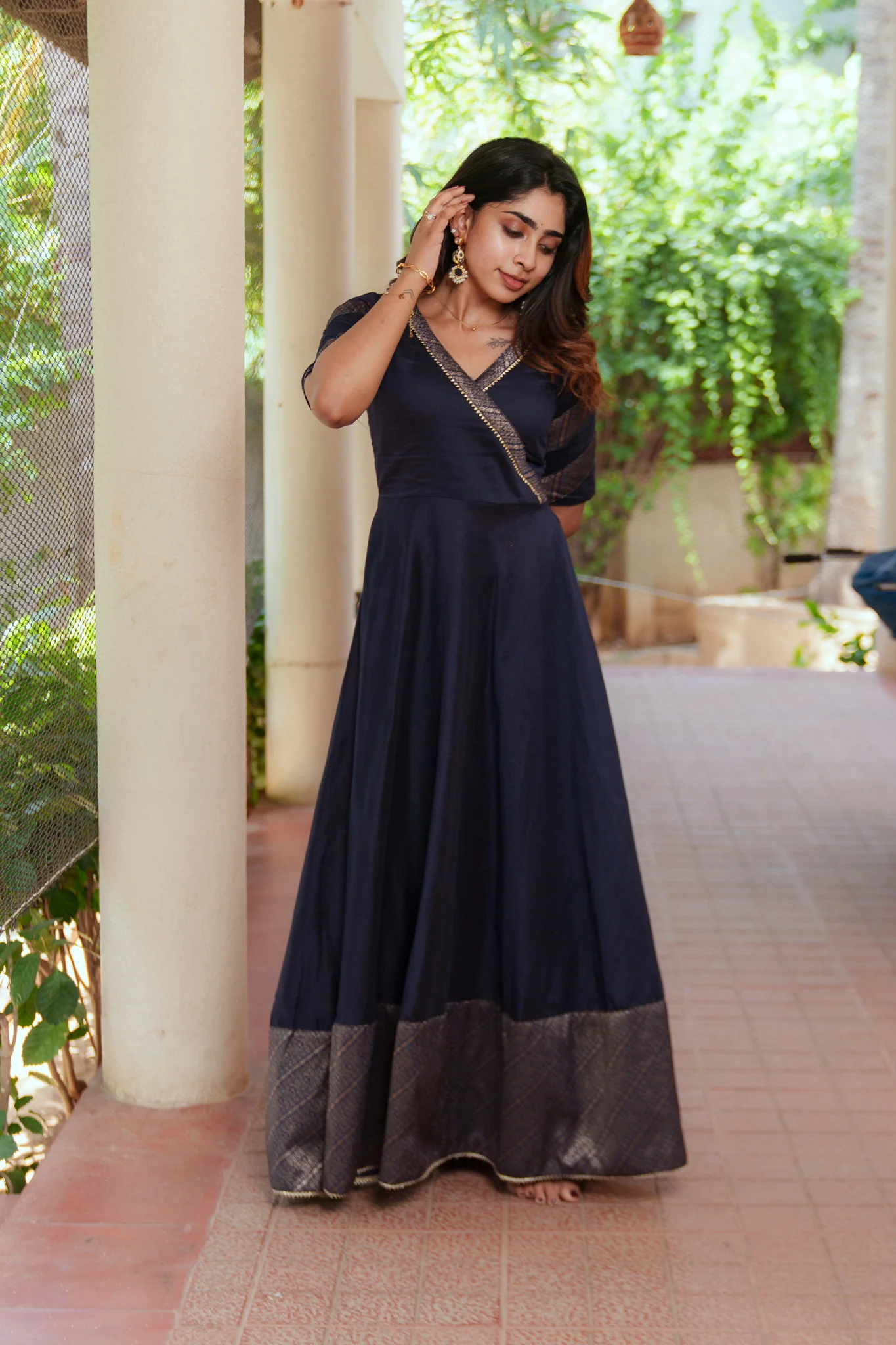 Anjana Navy Dress - Image 9