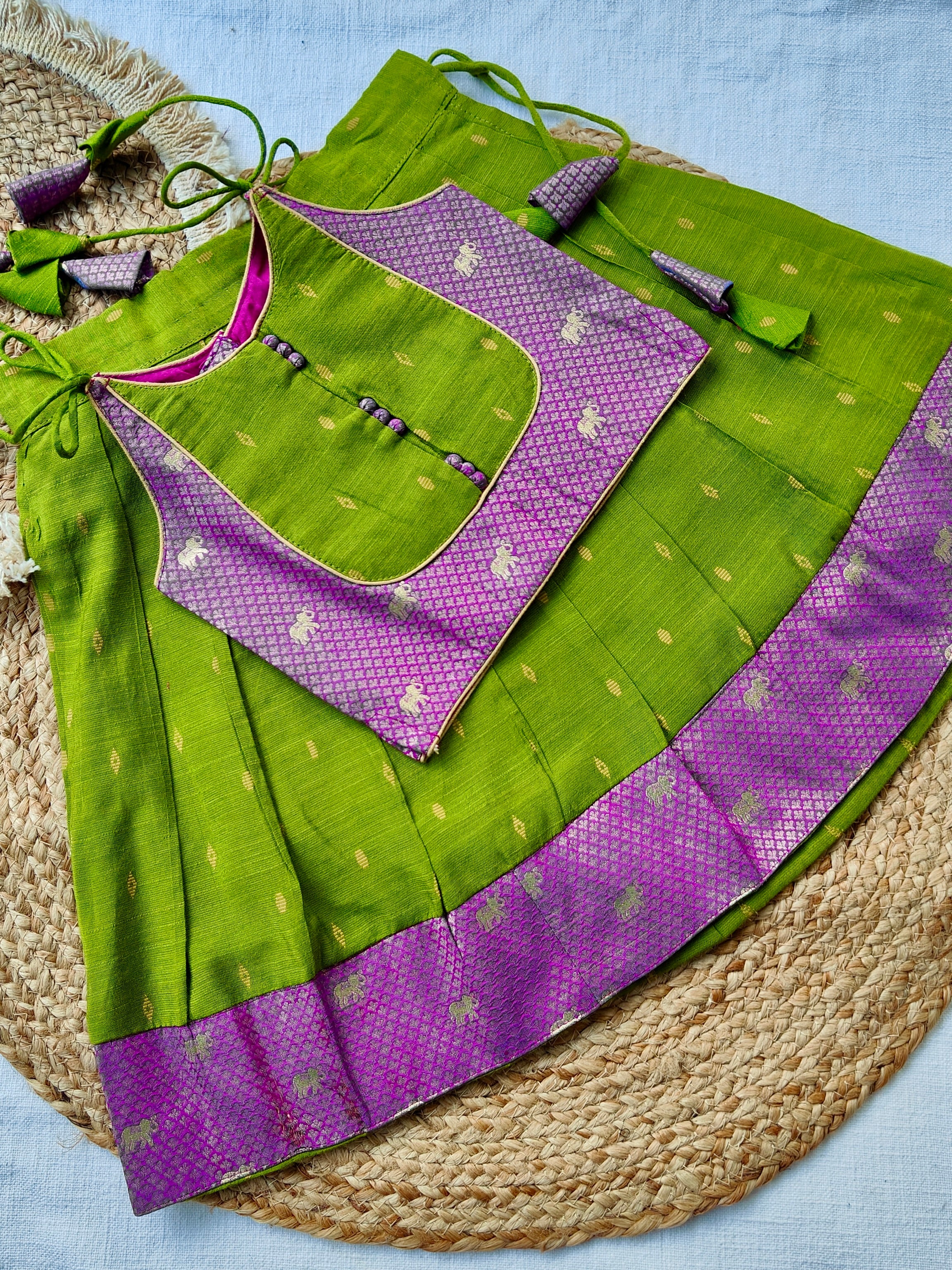 Anusha Green & Magenta Mini - Image 3