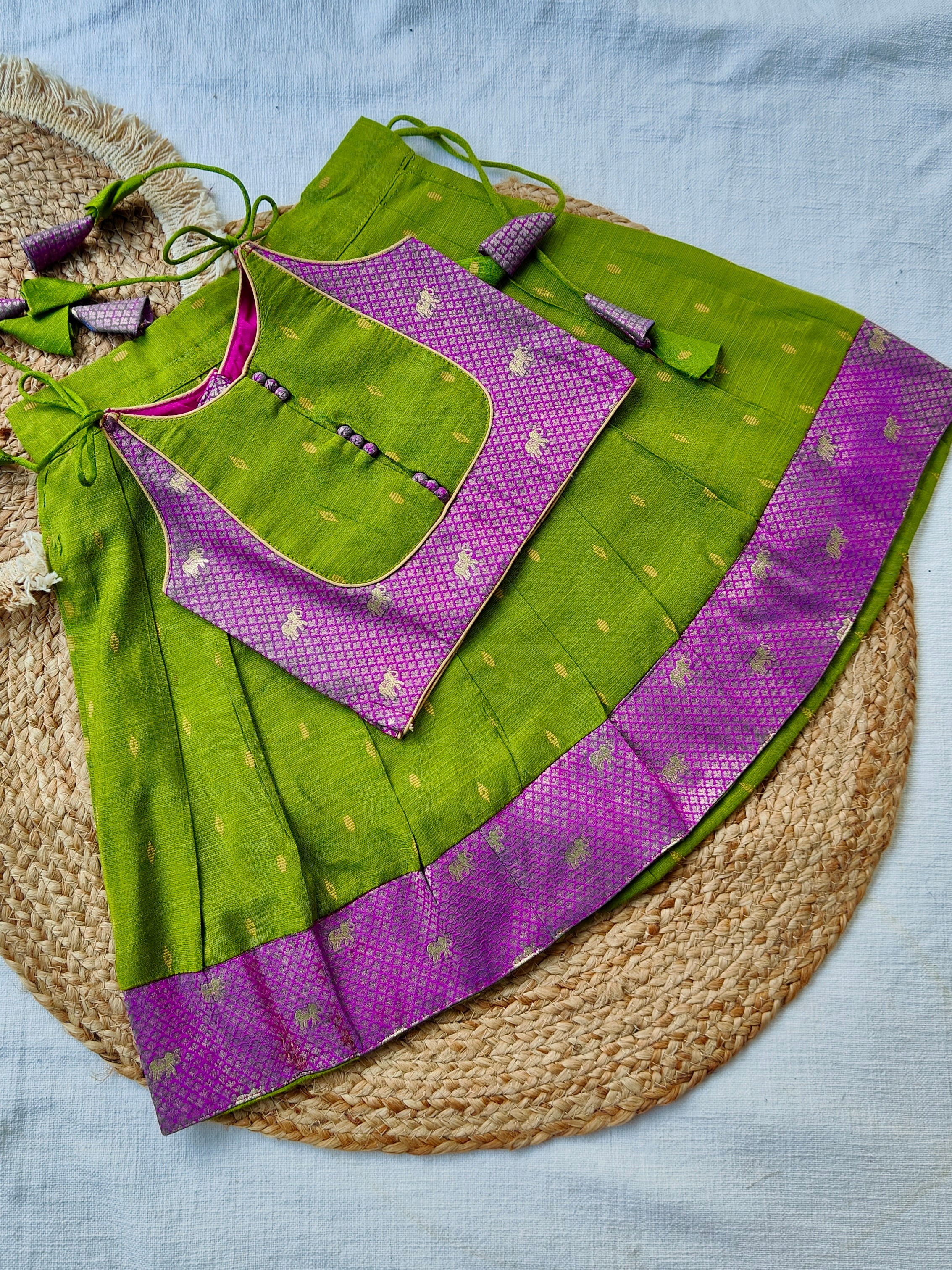 Anusha Green & Magenta Mini - Image 6