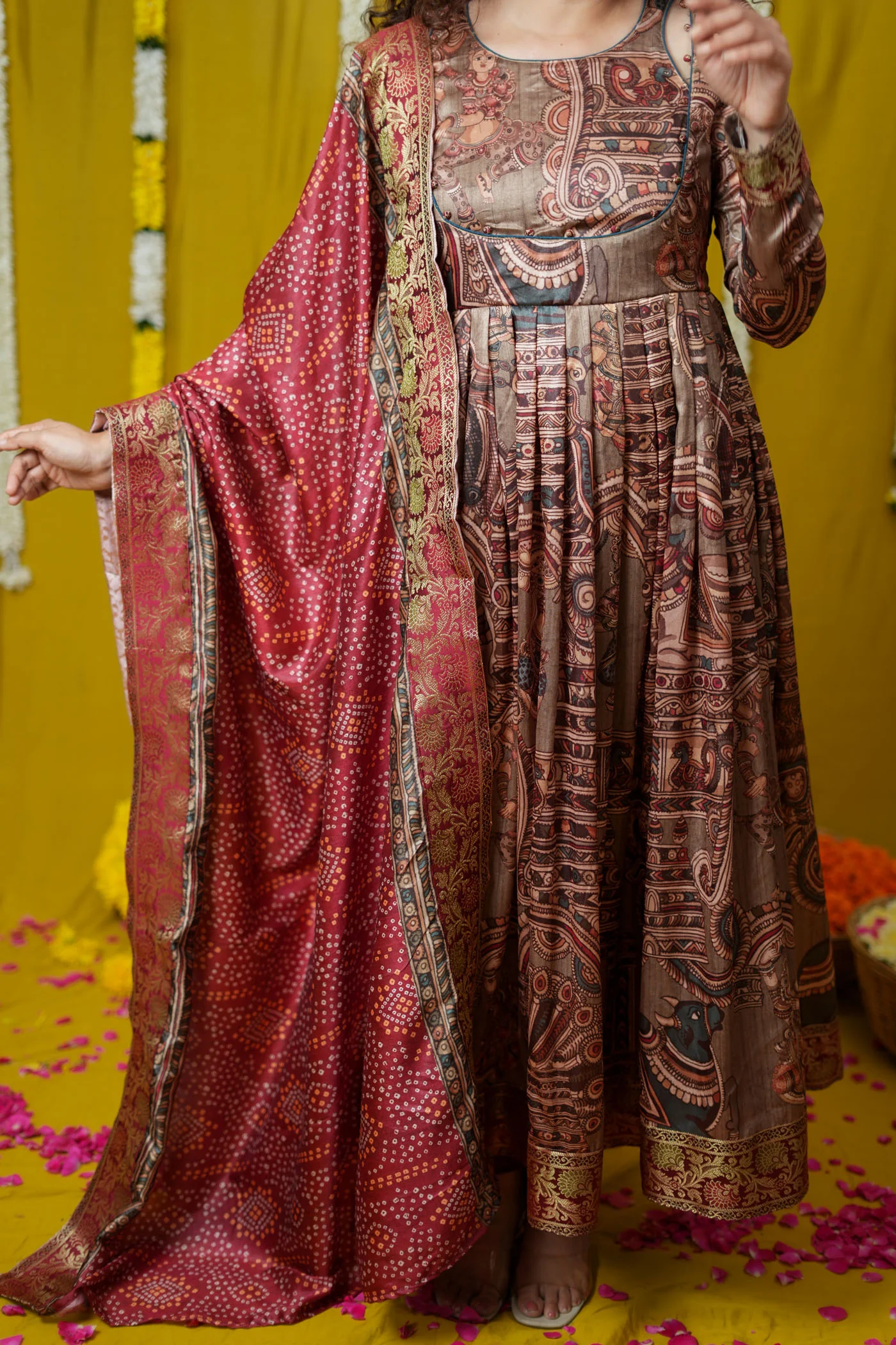 Anvi Grey Maxi Dress (Set of 2) - Image 6