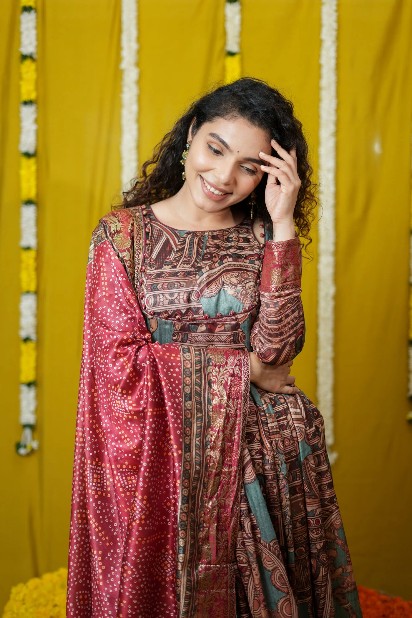Anvi Teal Maxi Dress (Set of 2) - Image 6