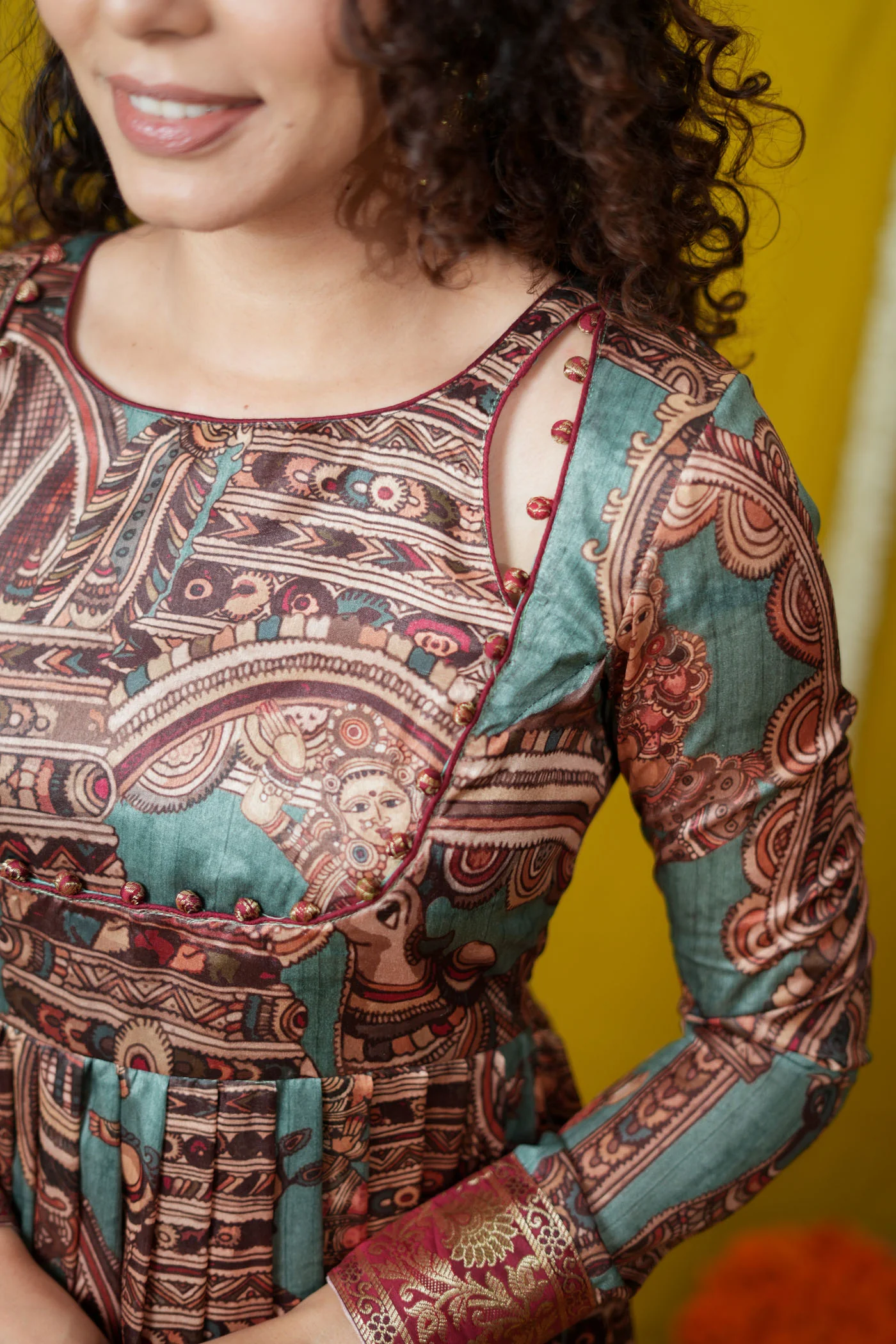 Anvi Teal Maxi Dress (Set of 2) - Image 8