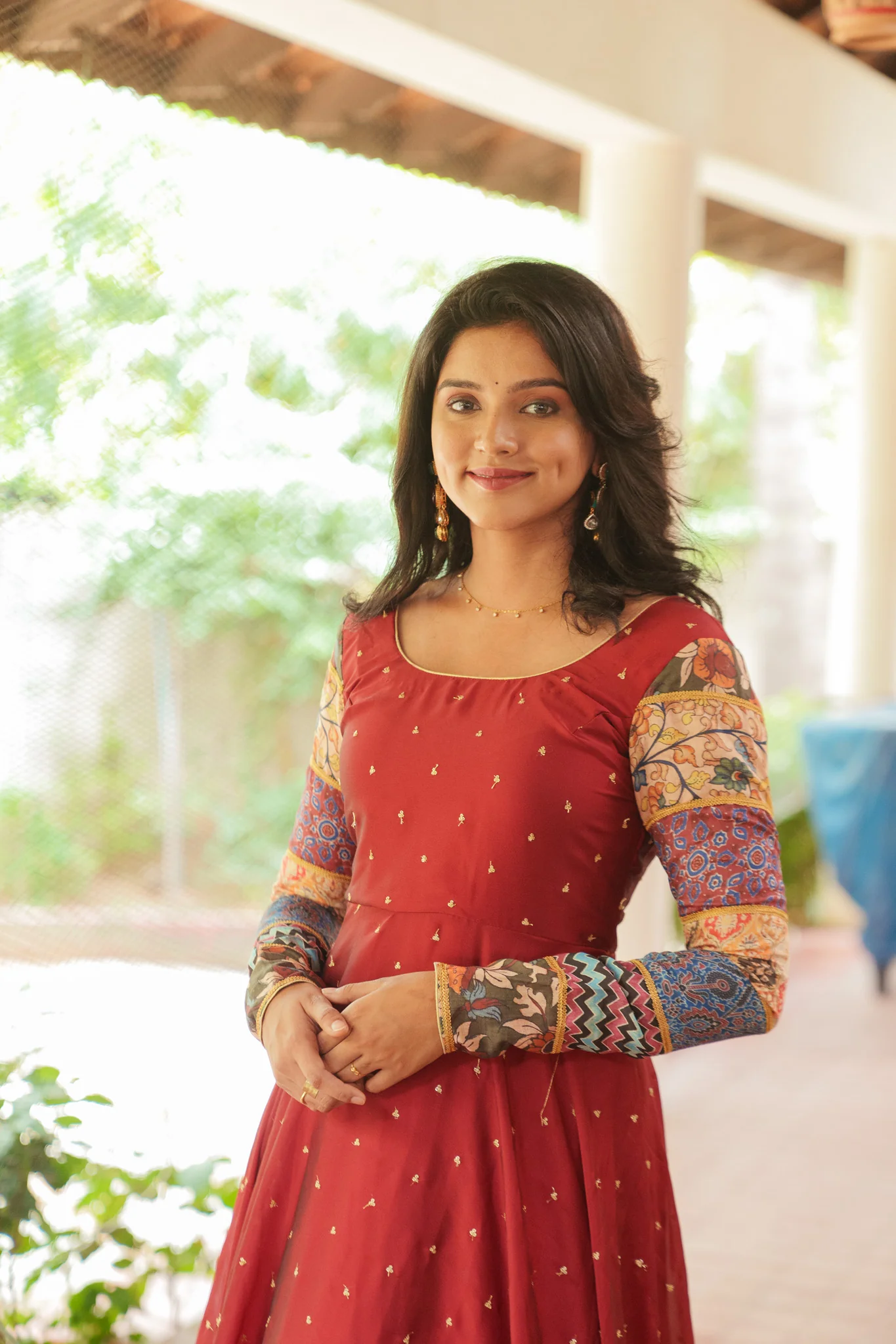 Aparna Maroon Dress - Image 18