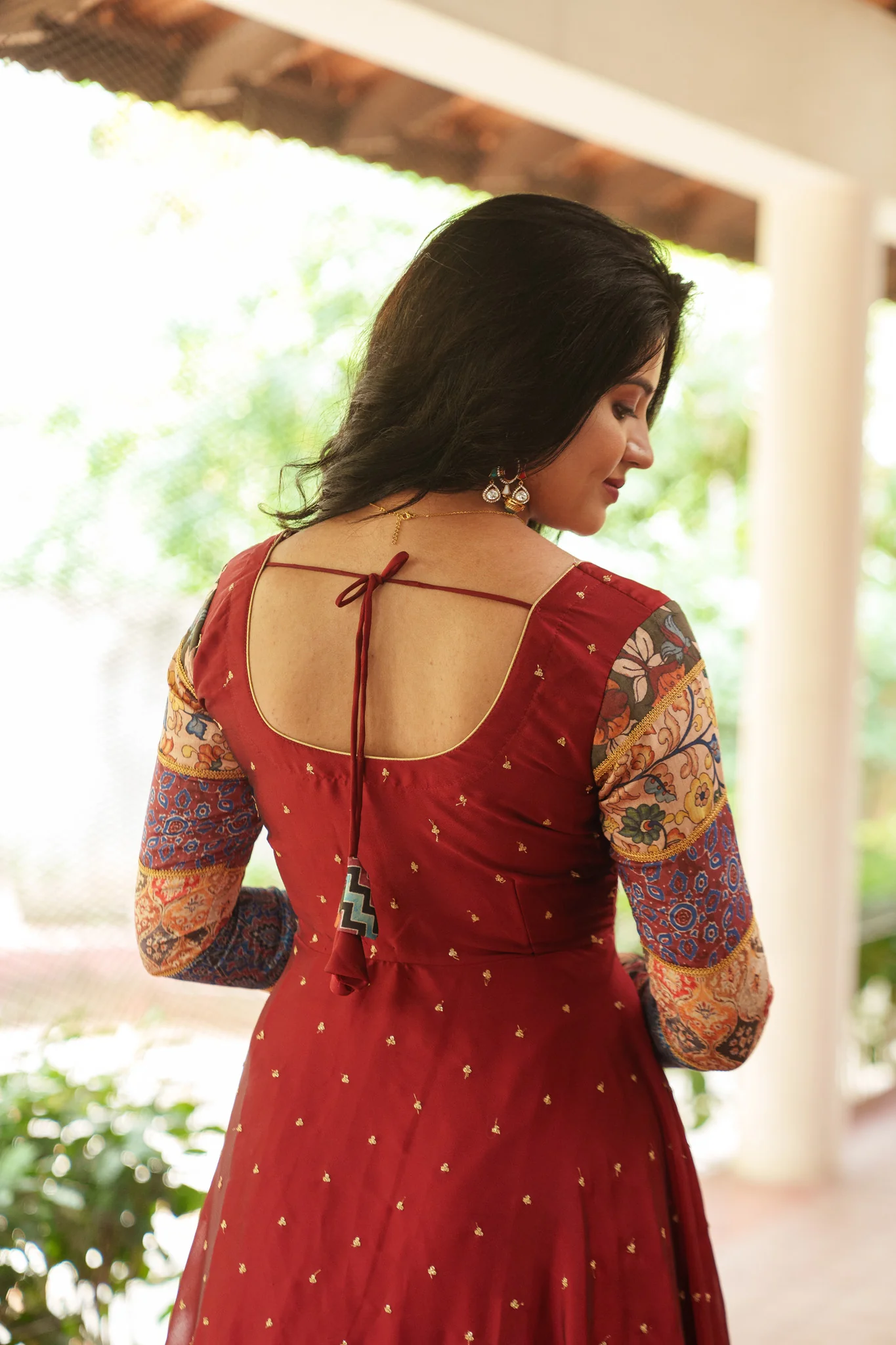 Aparna Maroon Dress - Image 19