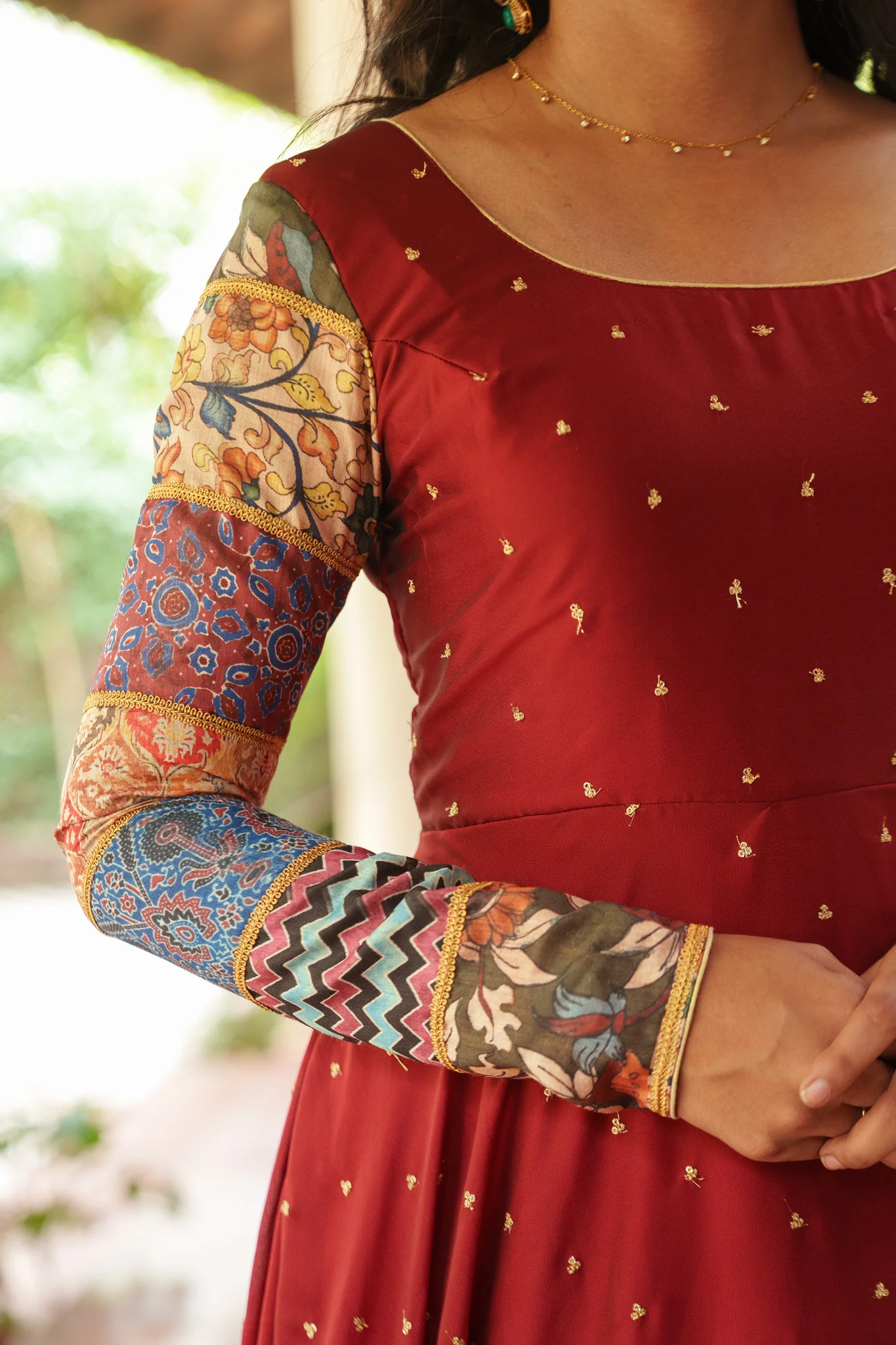 Aparna Maroon Dress - Image 20
