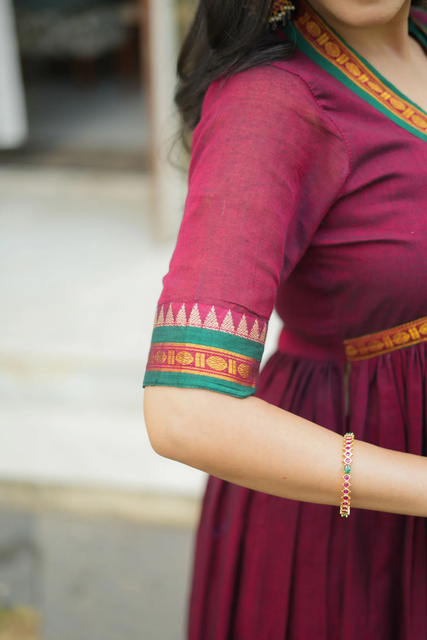 Avanti Maroon Anarkali Kurta Set - Image 5