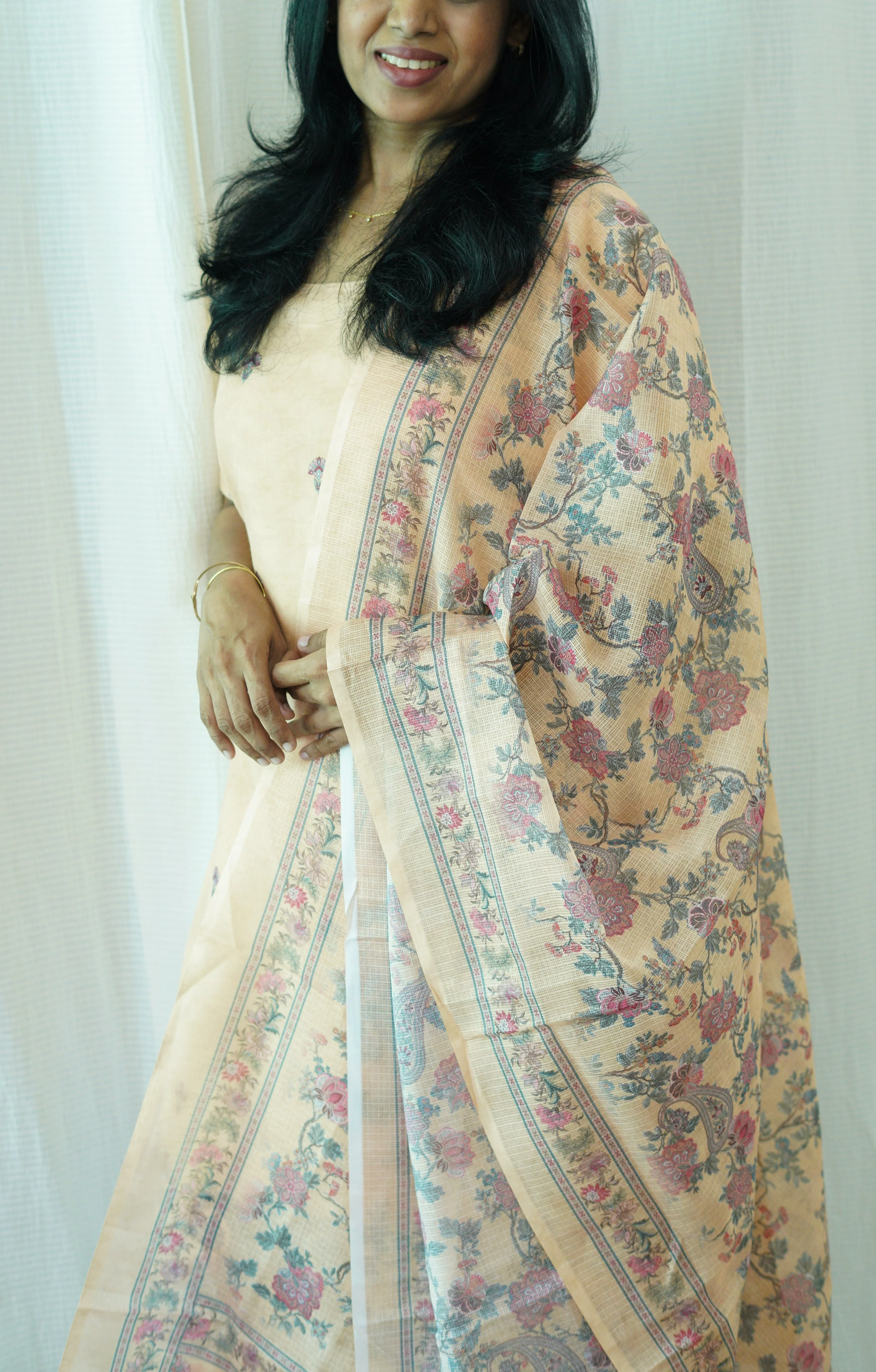 Yellow Chanderi Suit - Image 2