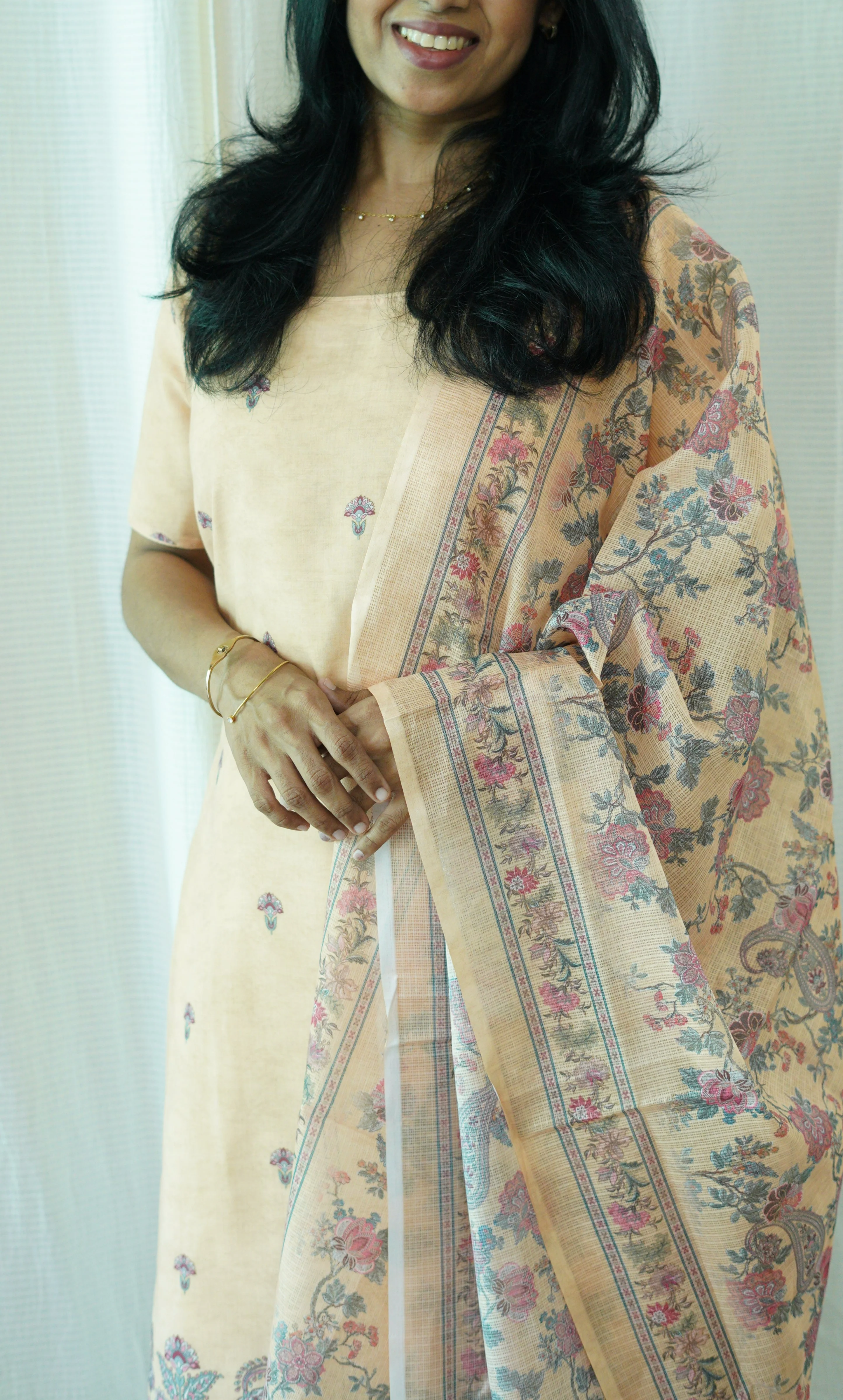 Yellow Chanderi Suit - Image 3