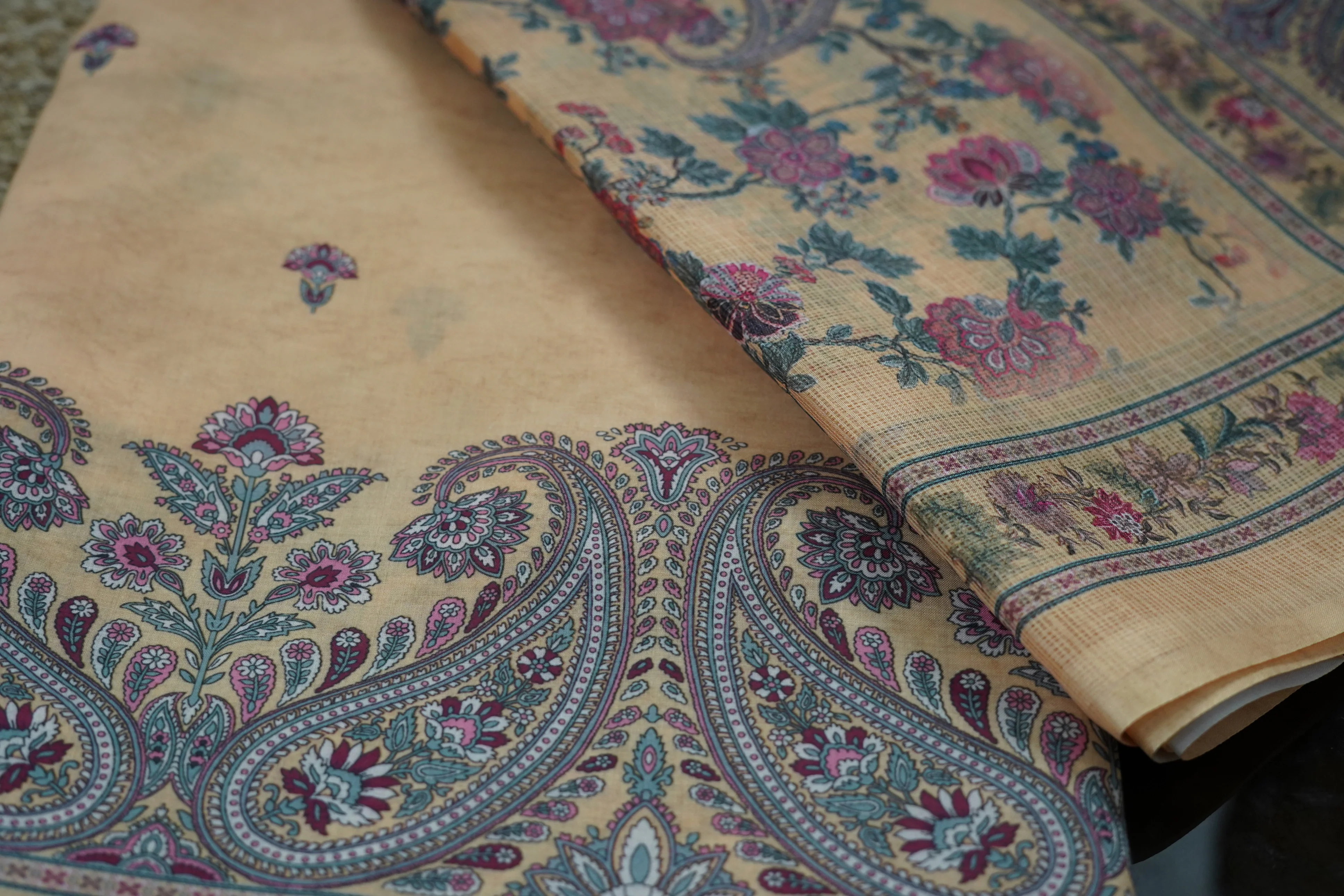 Yellow Chanderi Suit - Image 6