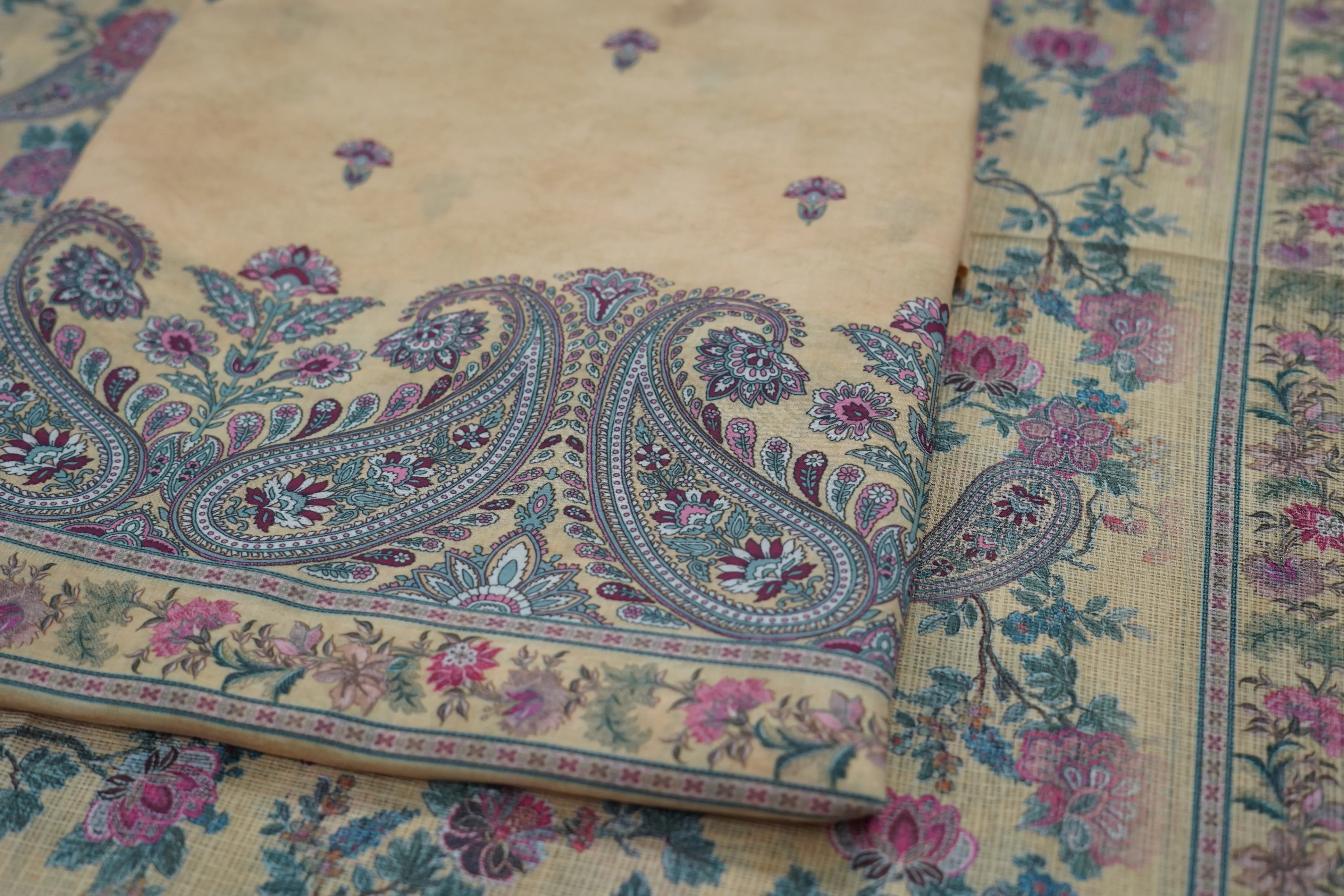 Yellow Chanderi Suit - Image 9