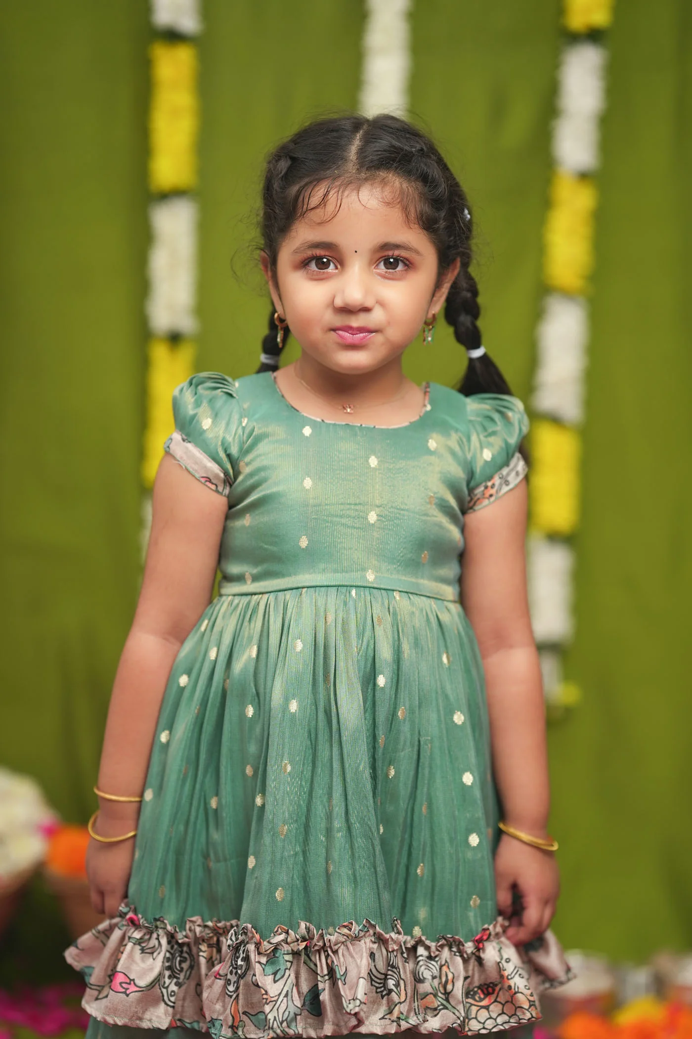 Charita Pastel green Frock Mini - Image 10