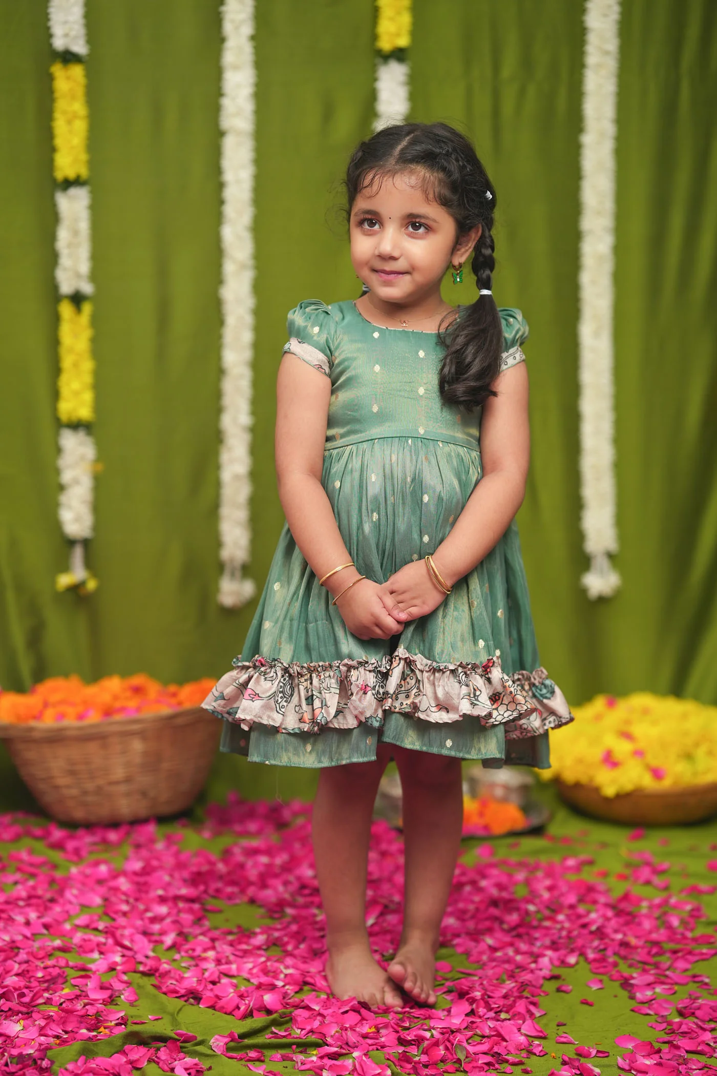 Charita Pastel green Frock Mini - Image 12