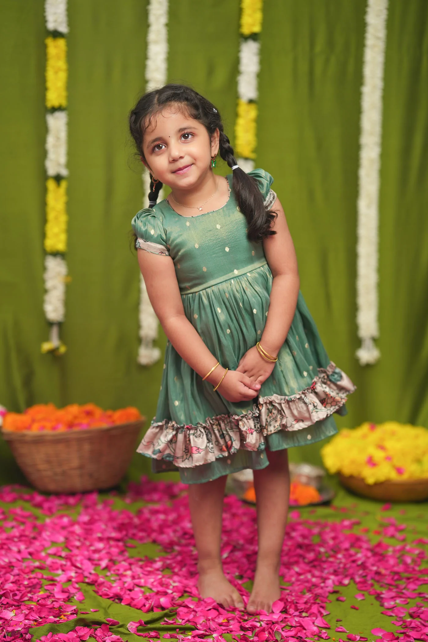 Charita Pastel green Frock Mini - Image 13