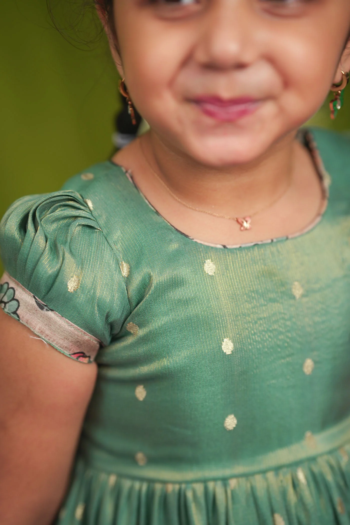 Charita Pastel green Frock Mini - Image 15