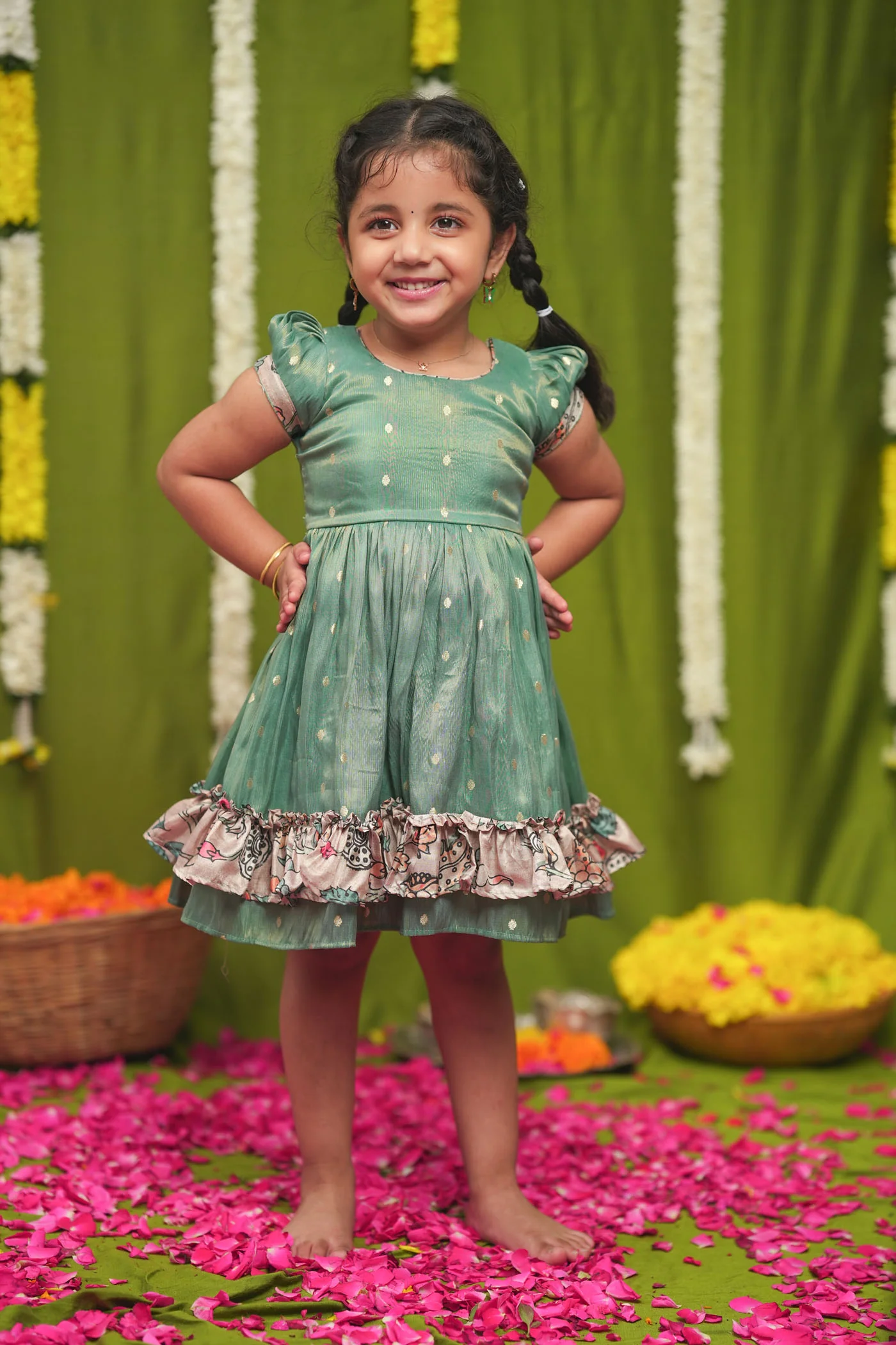 Charita Pastel green Frock Mini - Image 2
