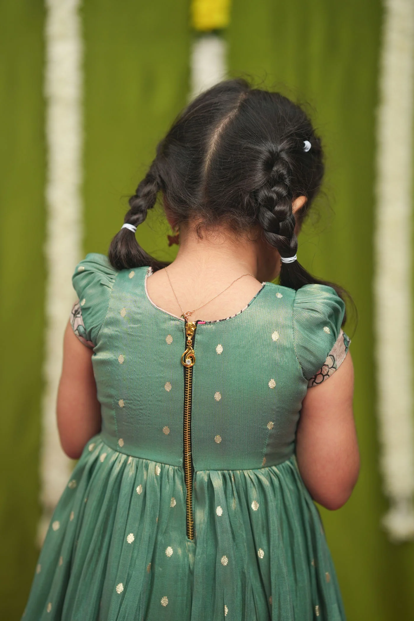Charita Pastel green Frock Mini - Image 4