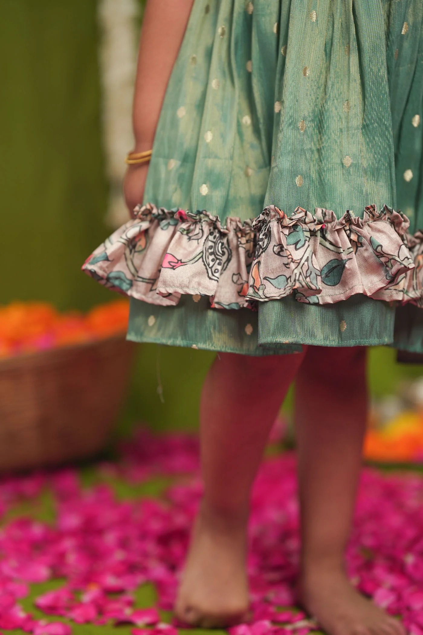 Charita Pastel green Frock Mini - Image 5