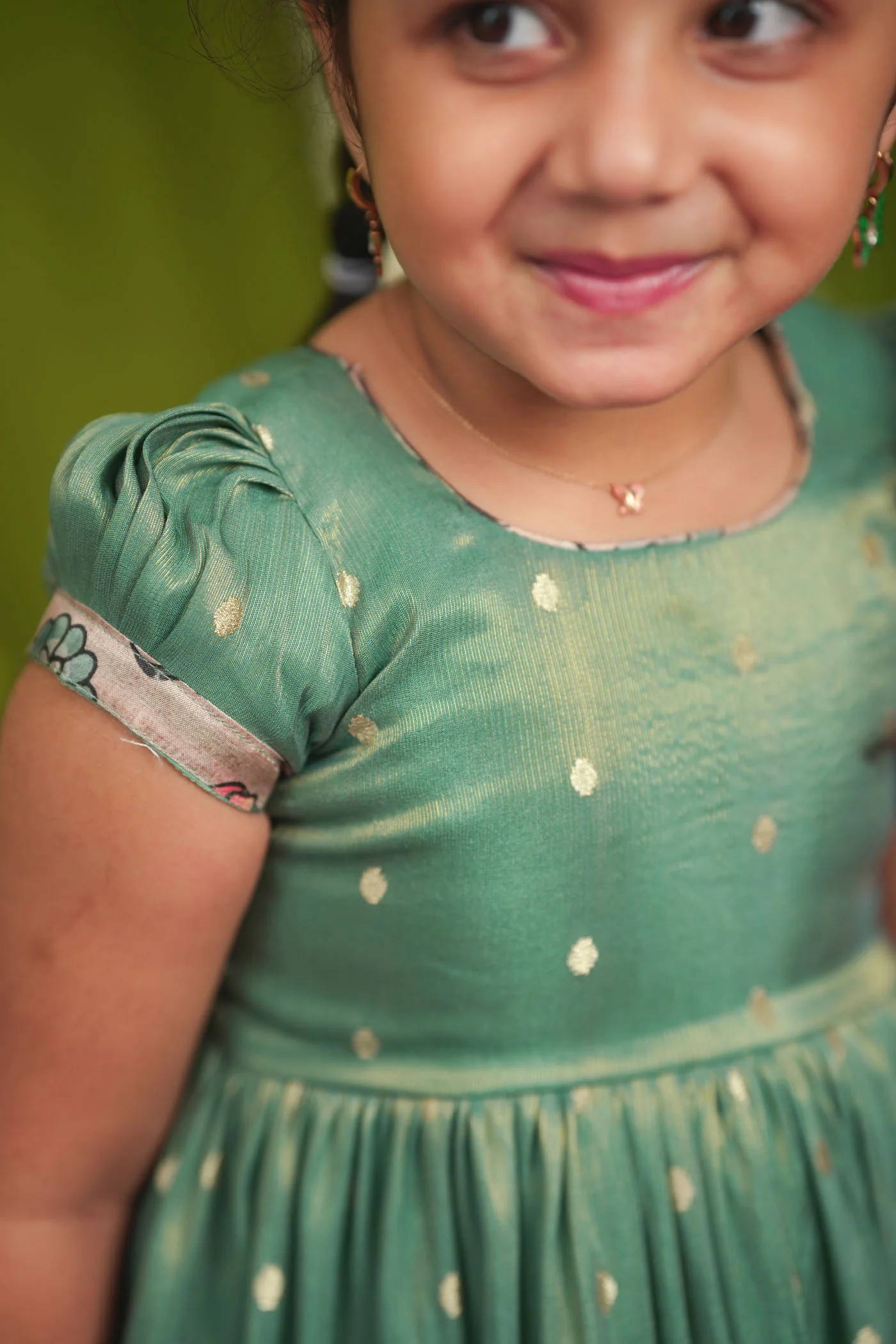 Charita Pastel green Frock Mini - Image 6