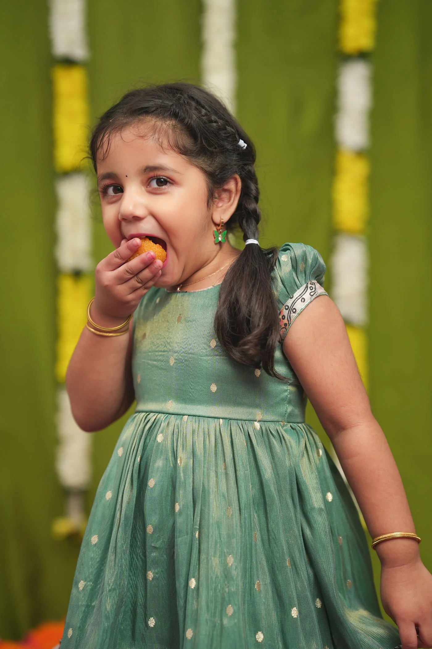 Charita Pastel green Frock Mini - Image 8
