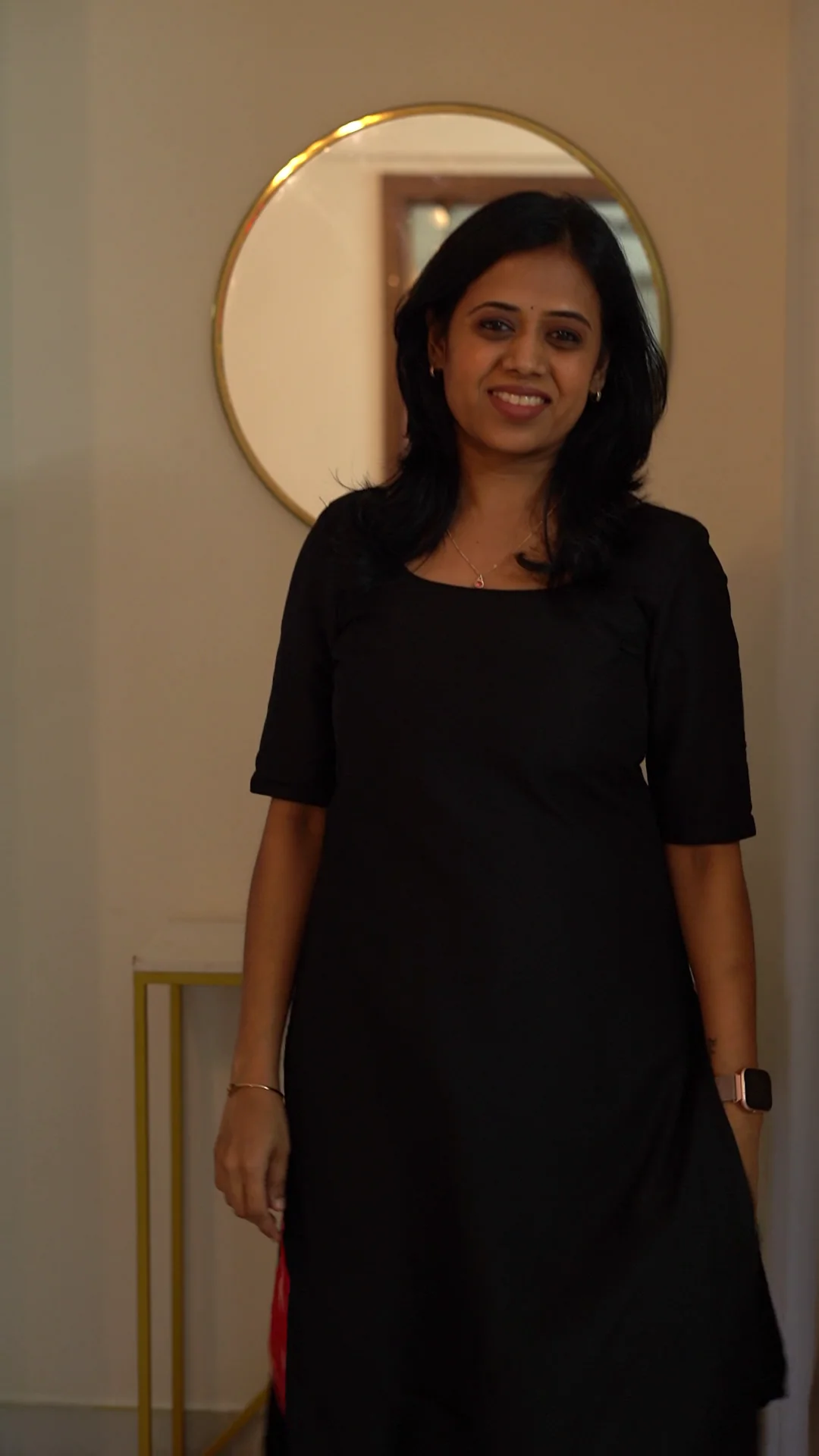Daisy Black and Red Kurti Set - Image 3