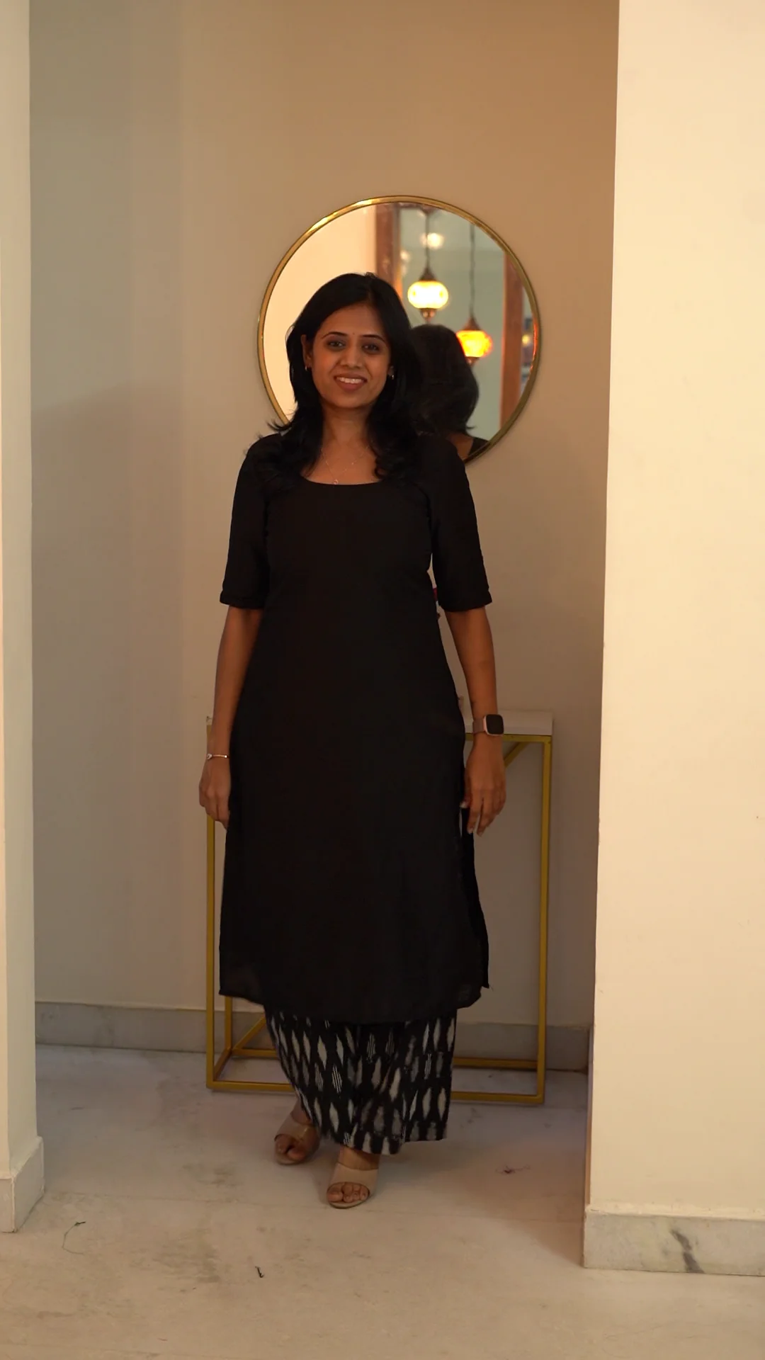 Daisy Black Kurti Set - Image 4