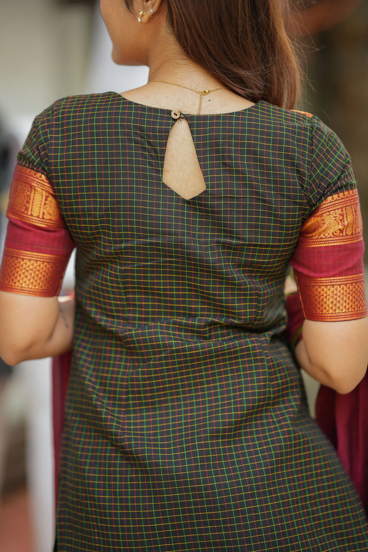 Daksha Black Checks Mom & Me - Image 5