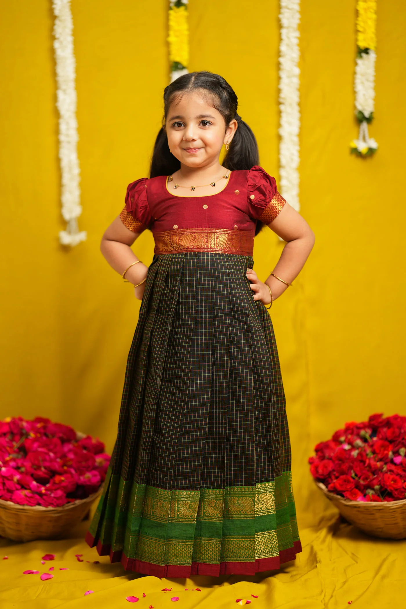 Daksha Black Checks Mom & Me - Image 7