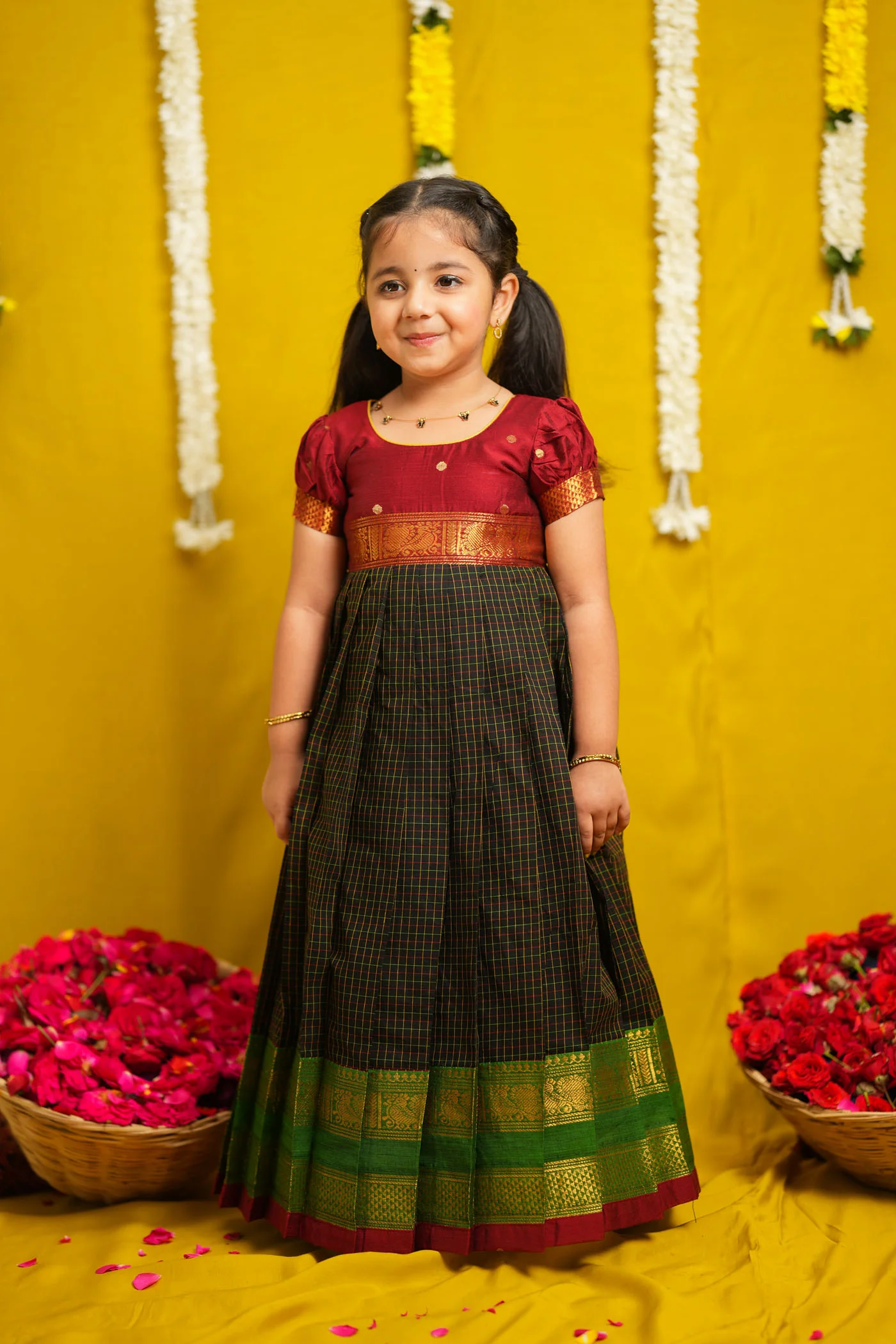 Daksha Black Checks Mom & Me - Image 8