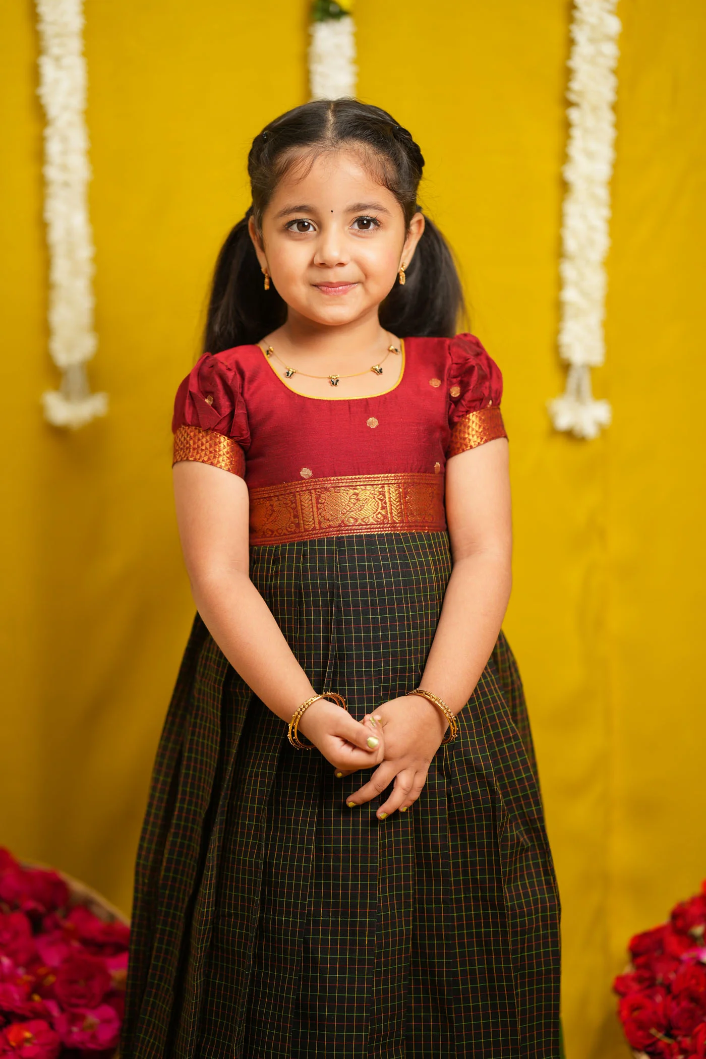 Daksha Black Checks Mom & Me - Image 9