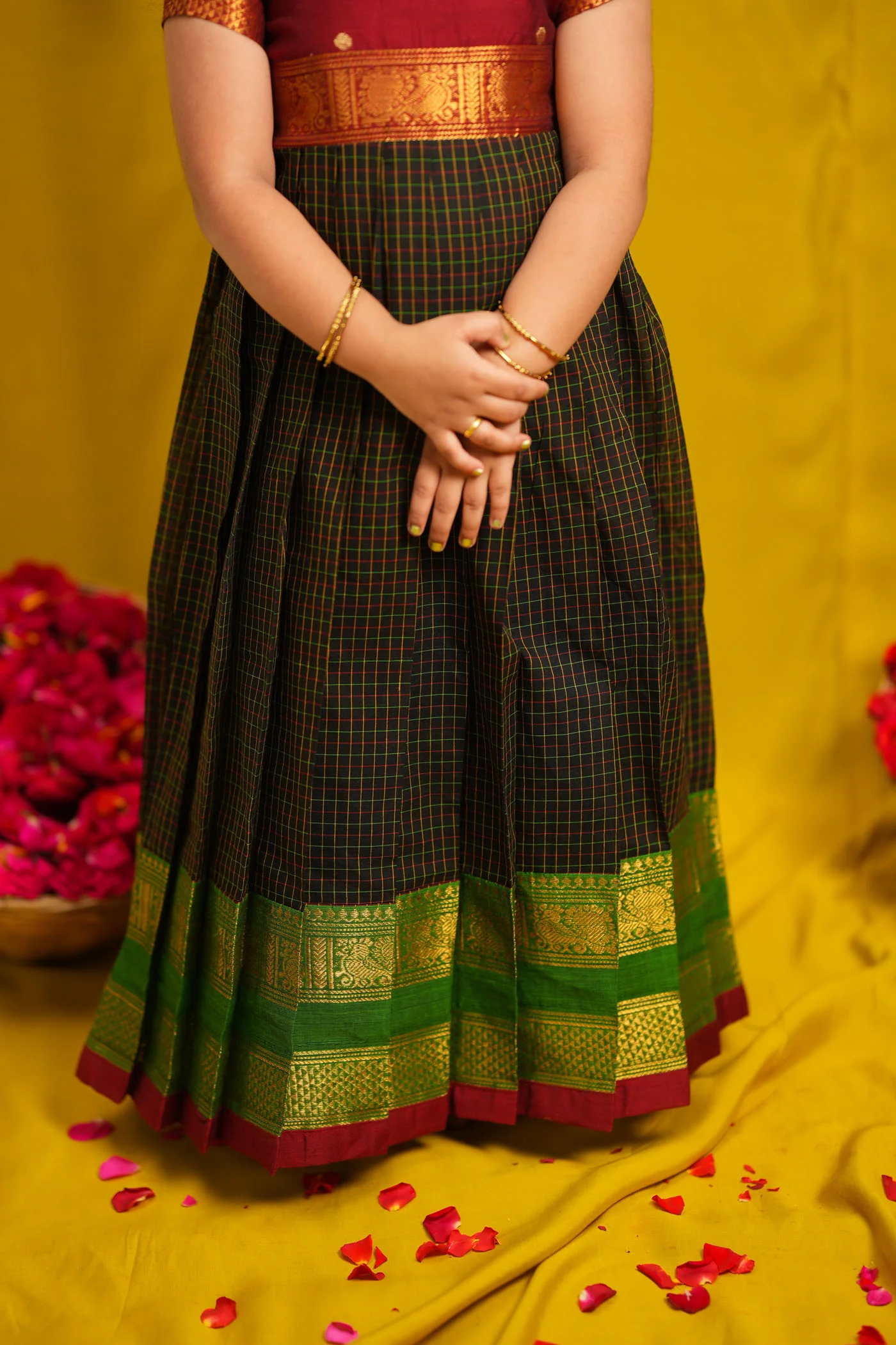 Daksha Black Checks Frock Mini - Image 3