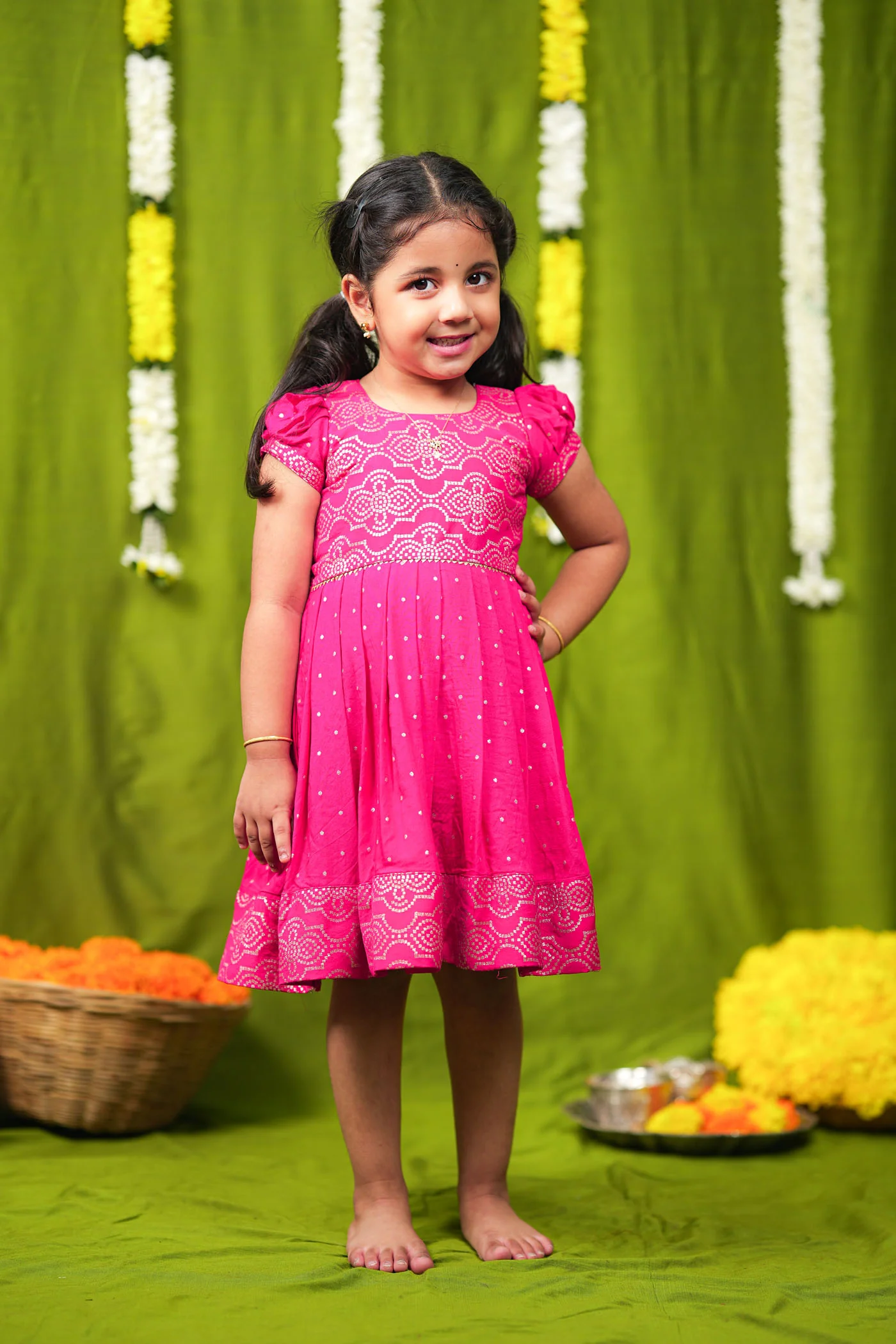 Pravya pink Frock mini - Image 9