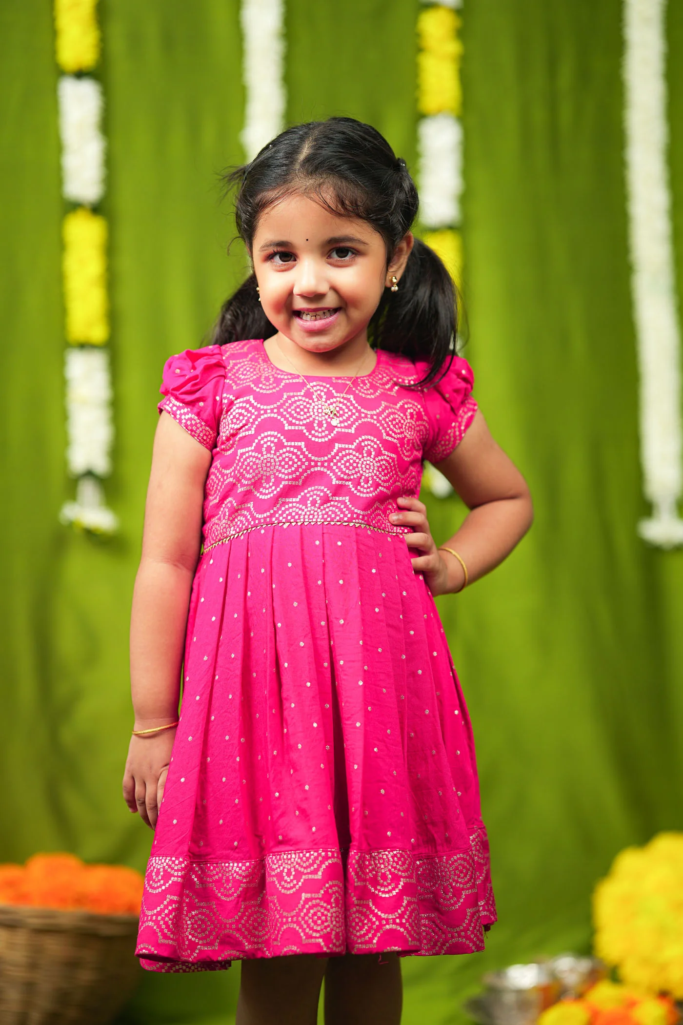 Pravya pink Frock mini - Image 4