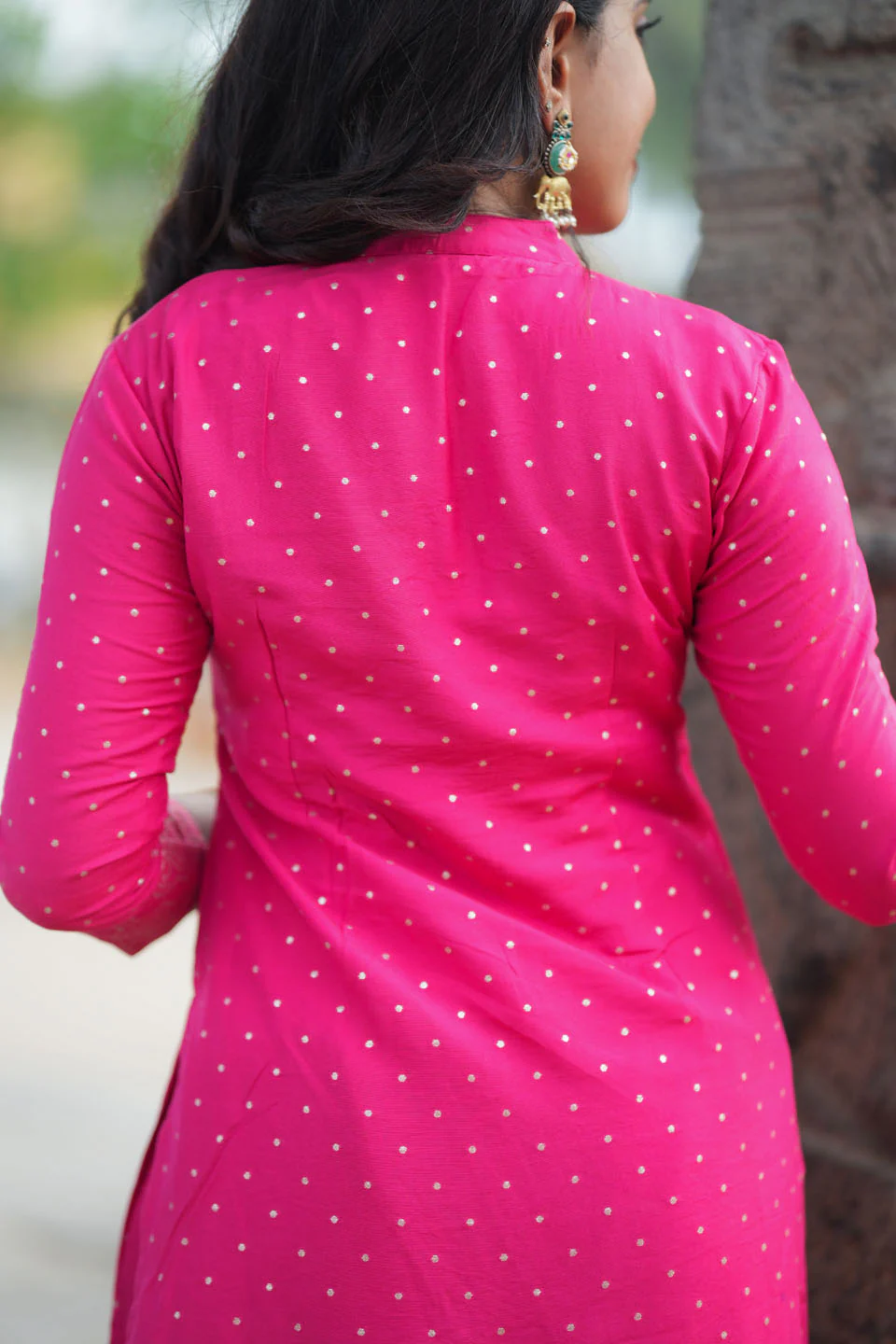 Pravya Pink Kurti Set (Set of 2) - Image 5