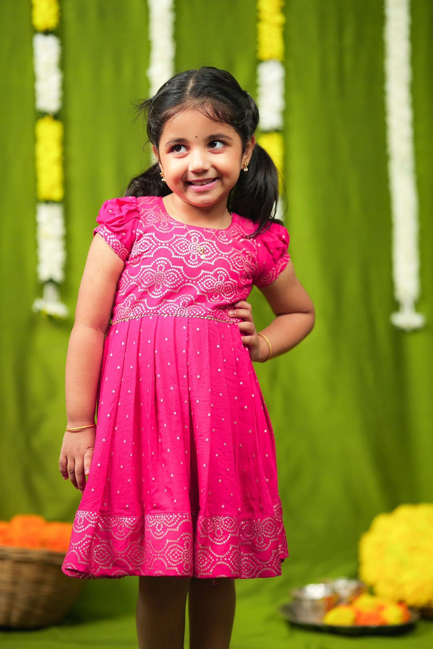 Pravya pink Frock mini - Image 3