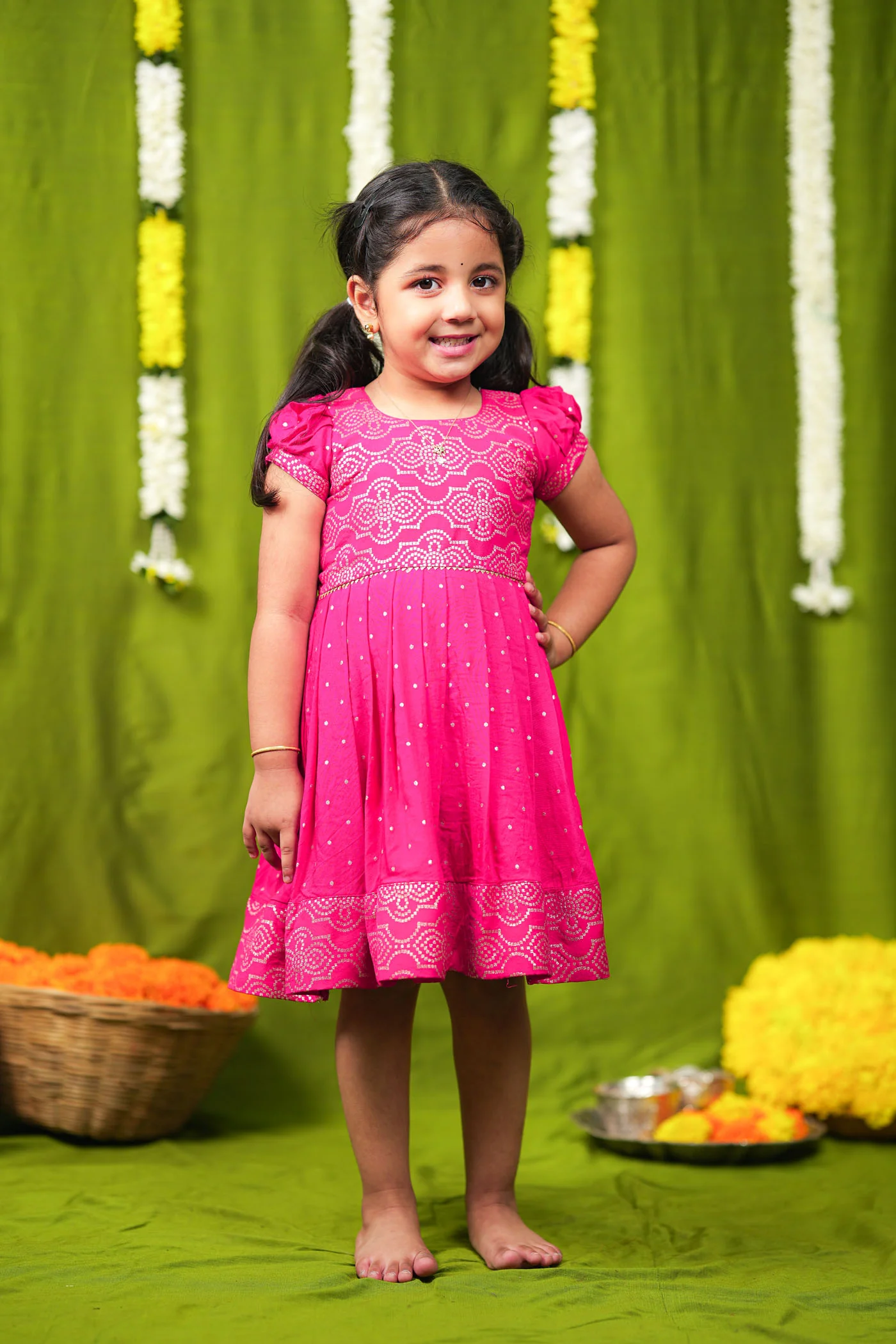 Pravya pink Frock mini - Image 8