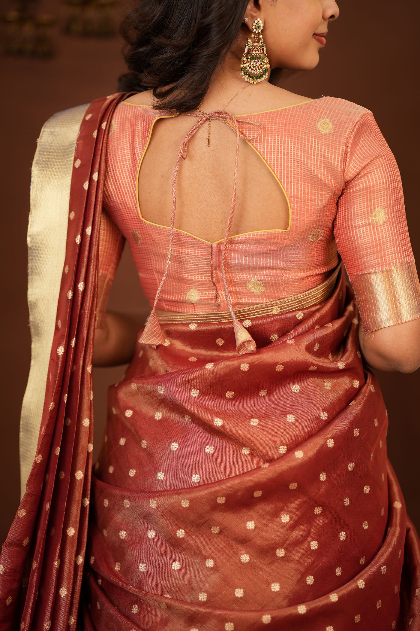 Gargi Peach Half Saree (Set of 3) - Image 10